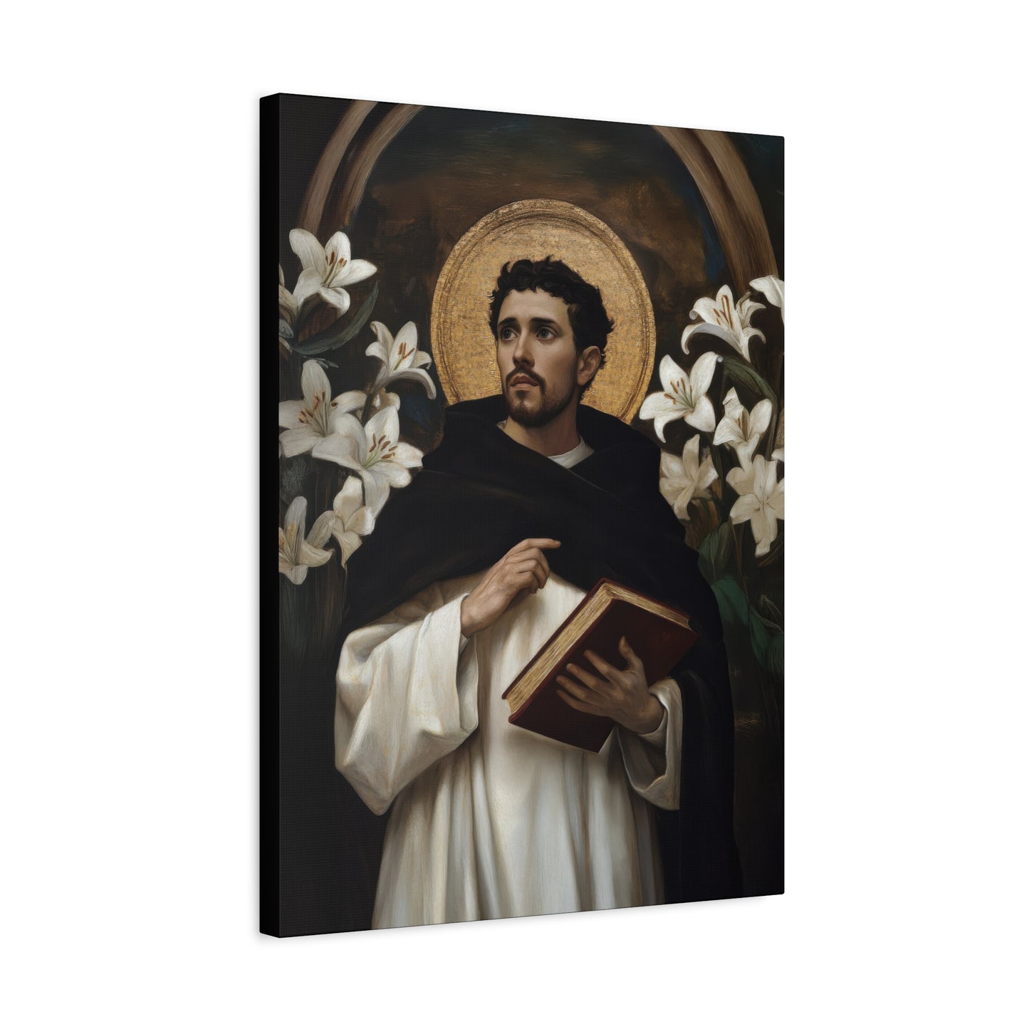 Saint Dominic - Museum Wrapped Canvas - Sanctified Souls Print - Religious Art for your Home - Catholic Patron Saint Art