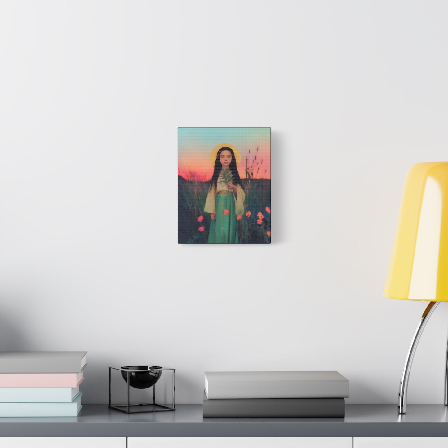 Saint Charity - Multiple Sizes - Catholic Home art - Museum Wrapped Canvas - Sanctified Souls Print - Martyr Saint