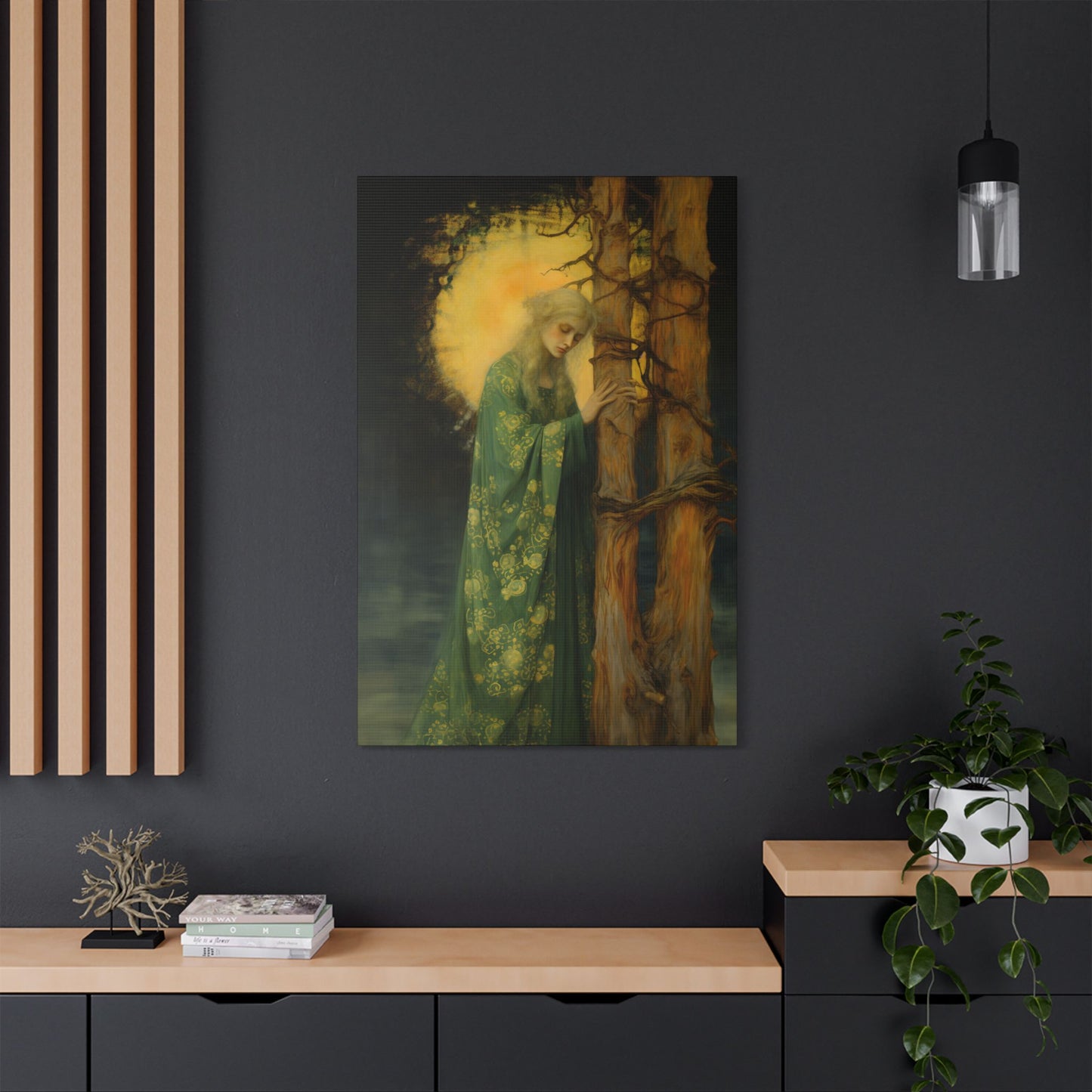 Saint Afra Canvas Print - Multiple Sizes - Catholic Home art - Gallery Wrapped Canvas - Sanctified Souls Print