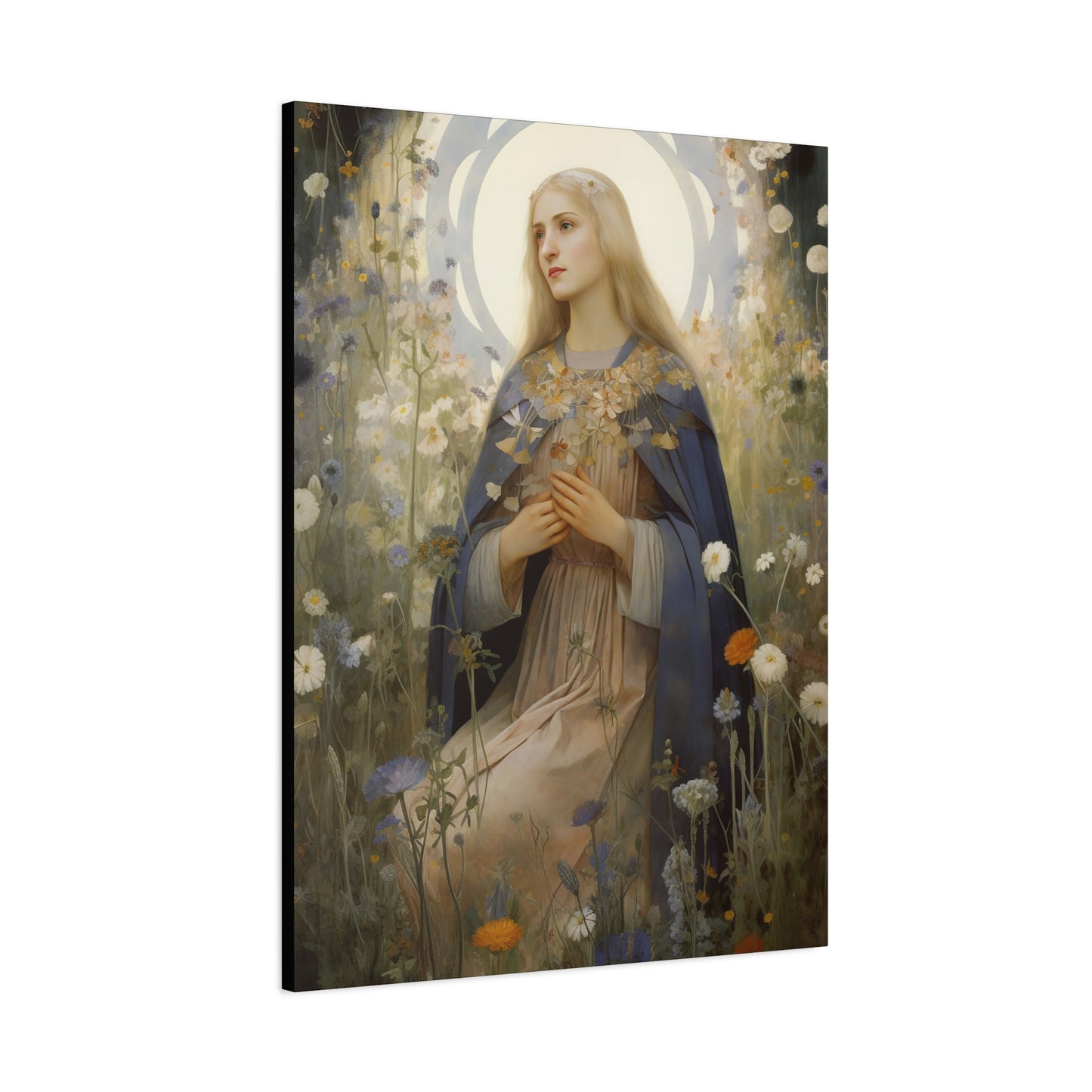 Saint Hildegard of Bingen - Museum Wrapped Canvas - Sanctified Souls Print - Religious Art for your Home