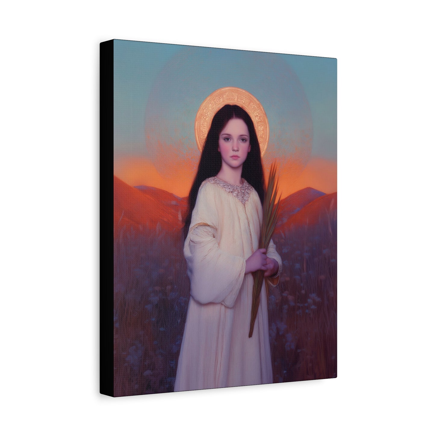 Saint Hope - Multiple Sizes - Catholic Home art - Museum Wrapped Canvas - Sanctified Souls Print - Martyr Saint
