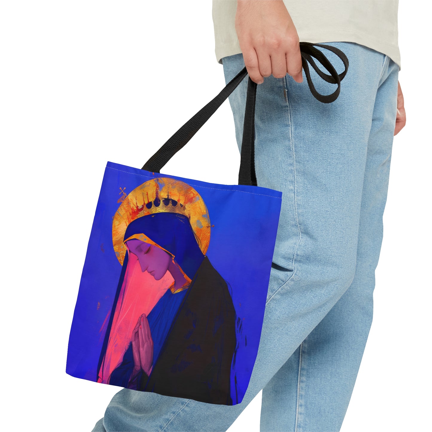 Mary, Mother of God - Blessed Among Women Tote Bag - Large Medium Small Faith Art Bag - Catholic Faith Purse - Religious Carry All