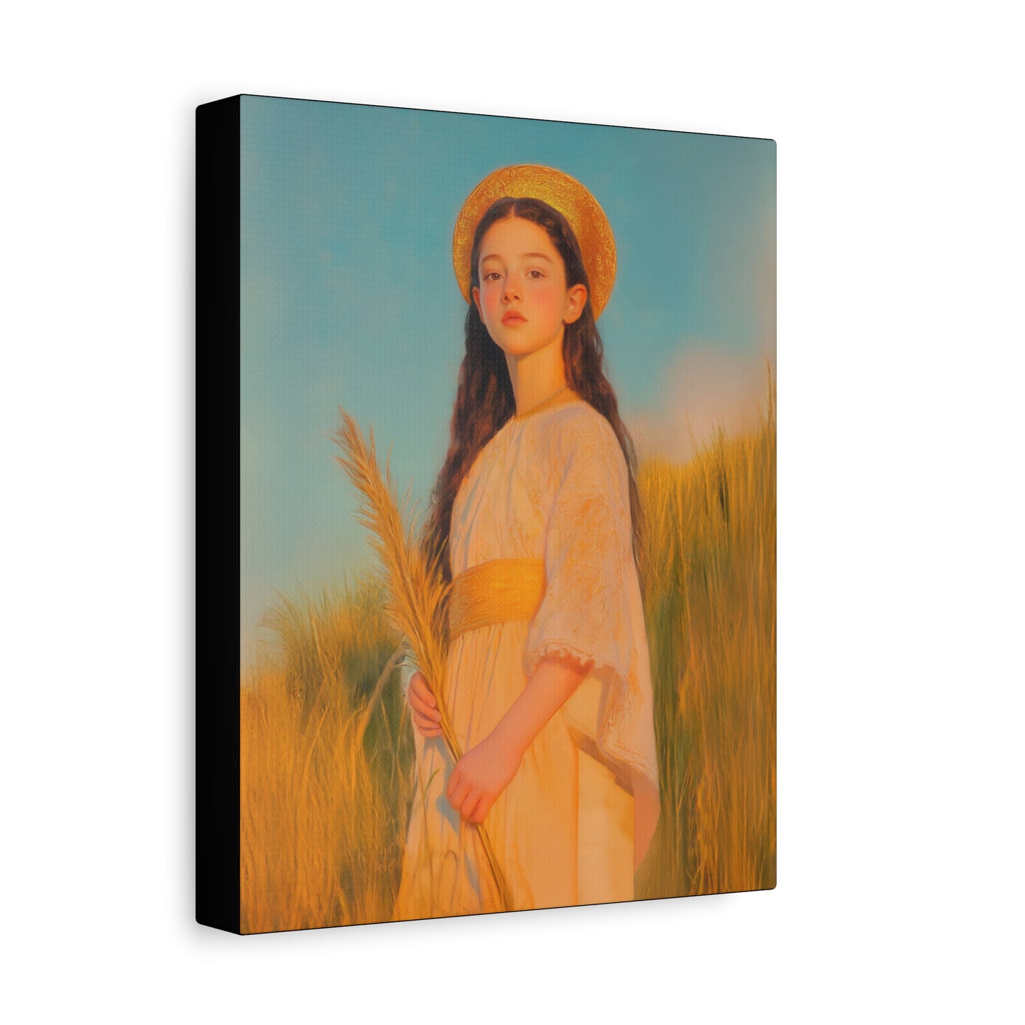 Saint Faith - Multiple Sizes - Catholic Home art - Museum Wrapped Canvas - Sanctified Souls Print - Martyr Saint