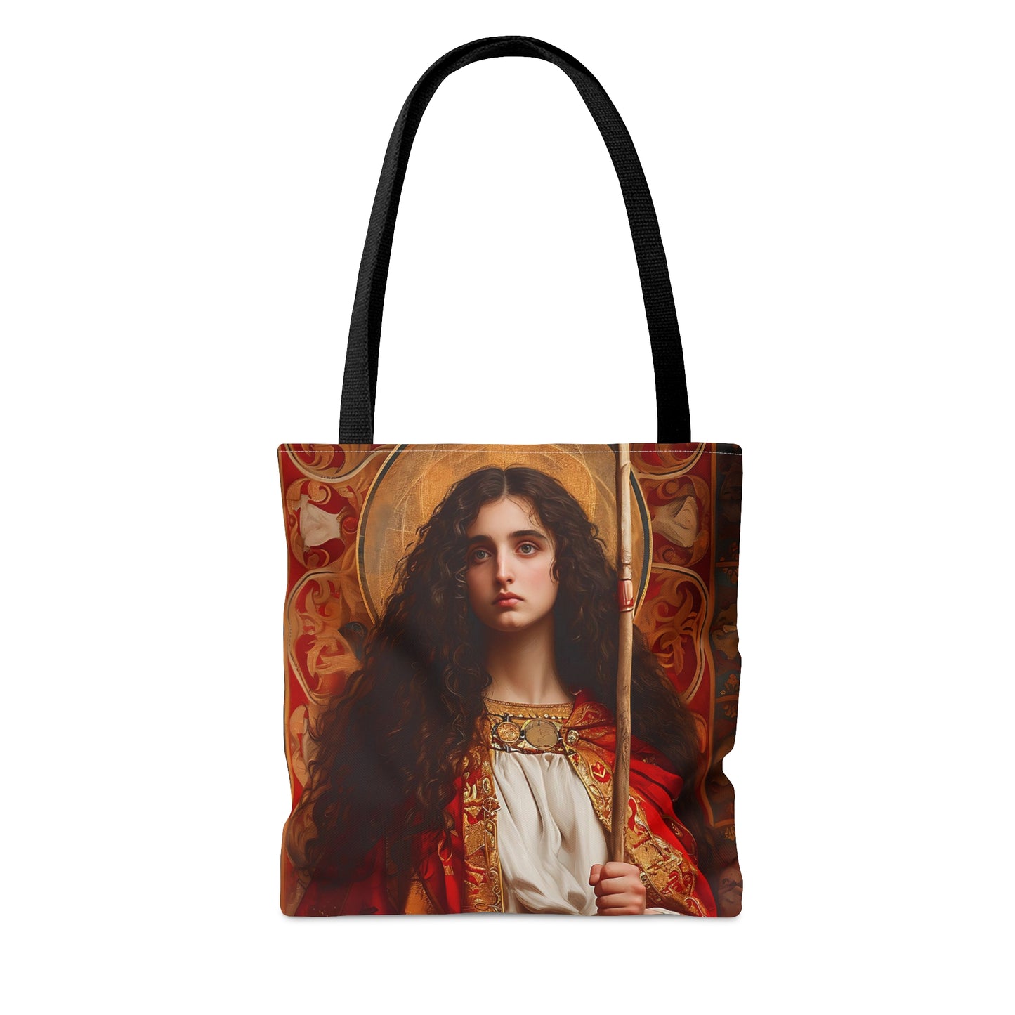 Saint Adela of Normandy Tote Bag - Large Medium Small Faith Art Bag - Re usable Tote Purse - Double Sided - Catholic Art Bag