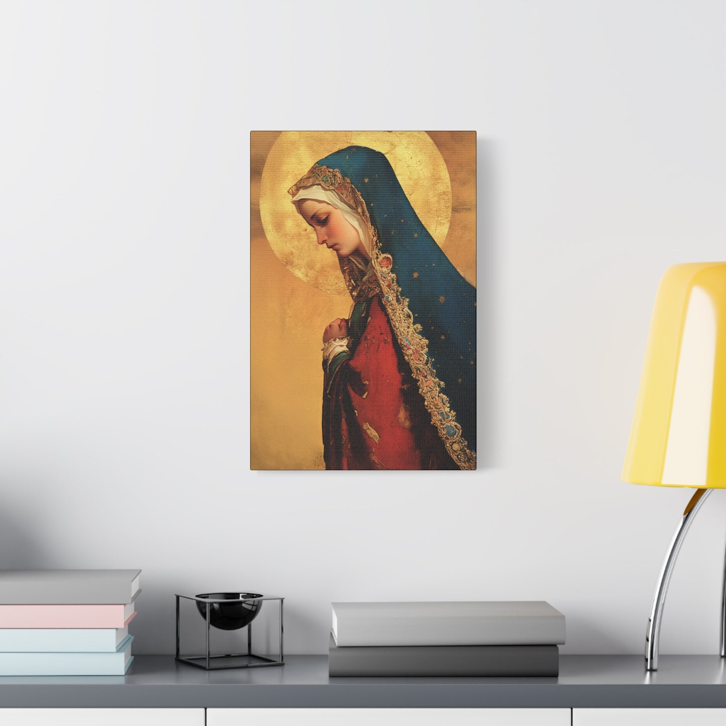 Our Lady of Mercy / Our Lady of Ransom - Multiple Sizes - Catholic Home art - Museum Wrapped Canvas - Sanctified Souls Print - Mother Mary