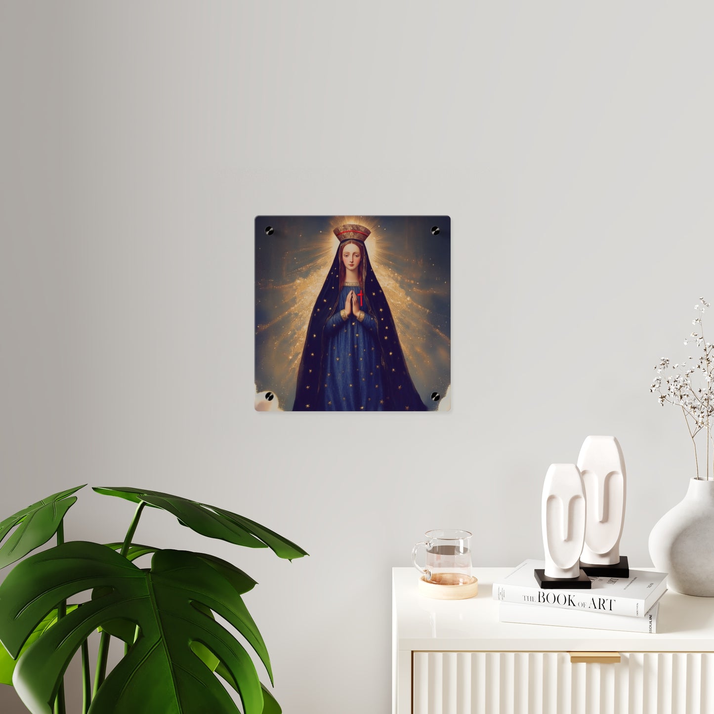 Our Lady of Pontmain Wall Art Panel - Ready to Hang Acrylic Print - Catholic Saint Art - Patron Saint Print - Mother Mary Art