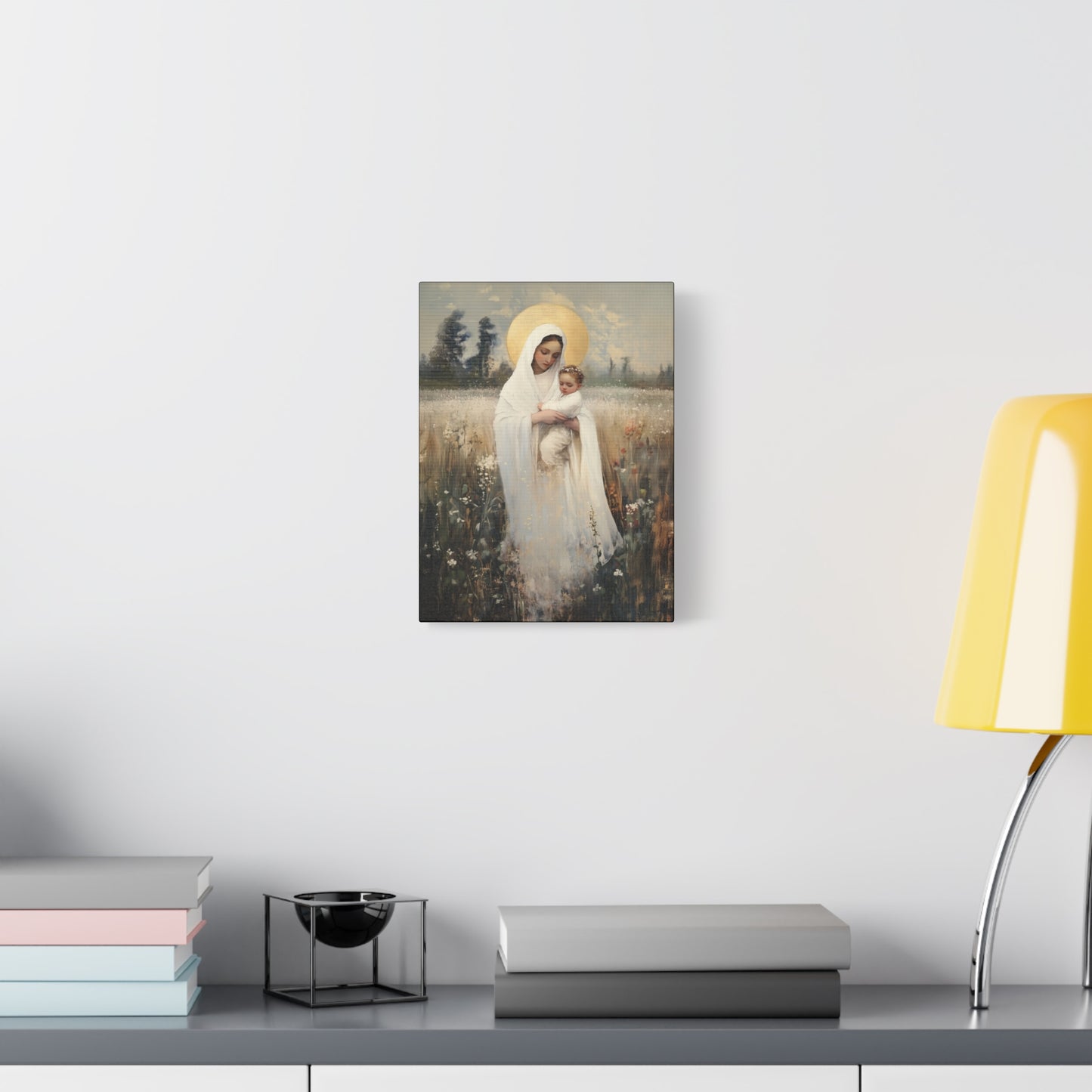 Our Lady of the Prairie - Multiple Sizes - Catholic Home art - Museum Wrapped Canvas - Sanctified Souls Print