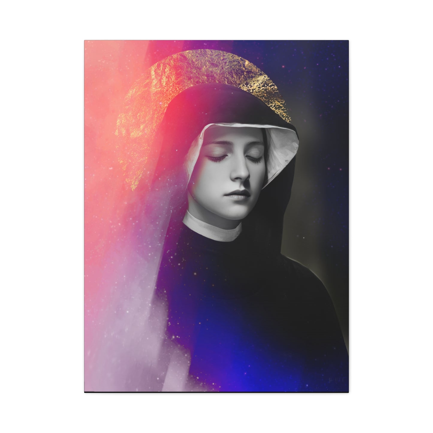 Saint Faustina Kowalska - Museum Wrapped Canvas - Sanctified Souls Print - Religious Art for your Home