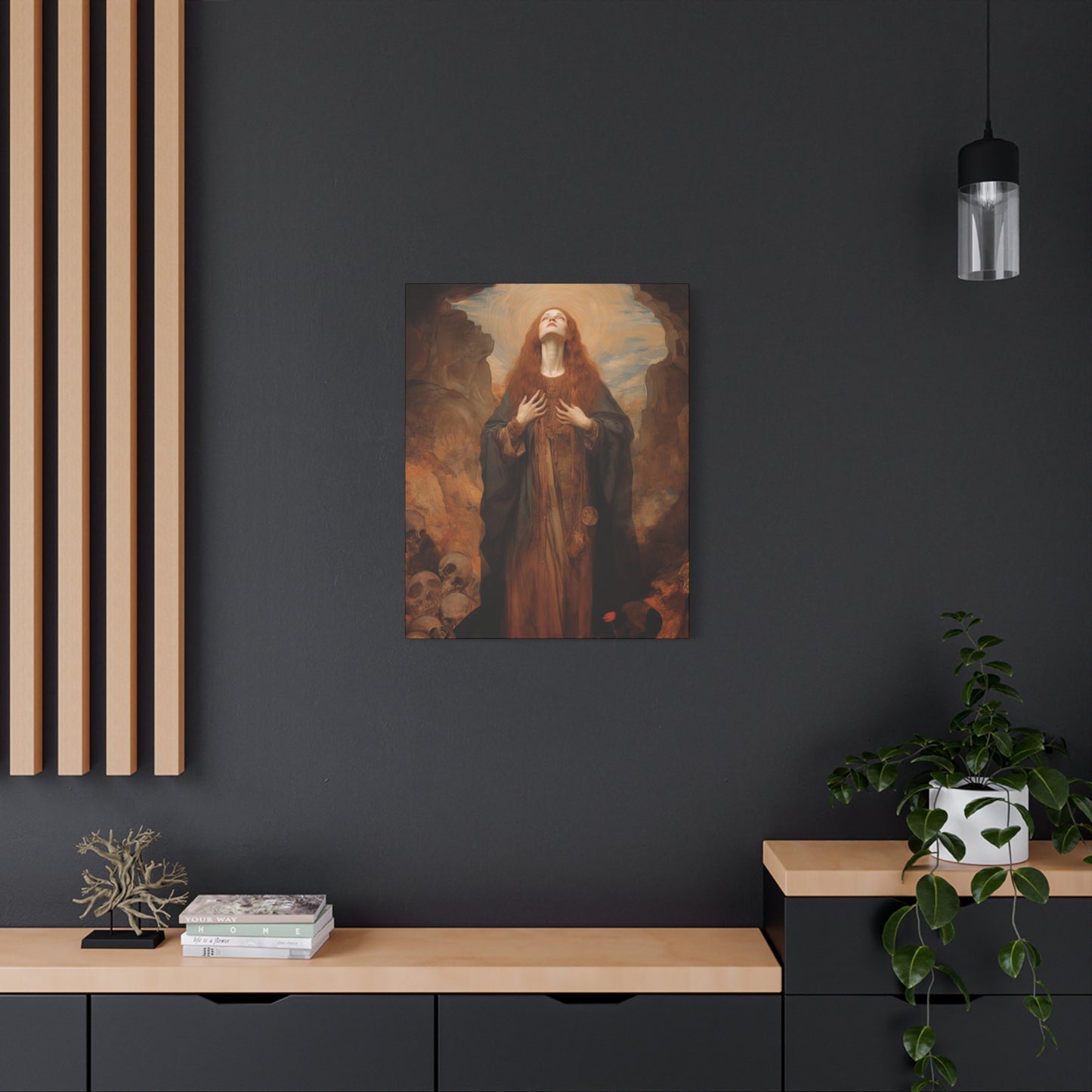 Saint Rosalia - Museum Wrapped Canvas - Sanctified Souls Print - Religious Art for your Home
