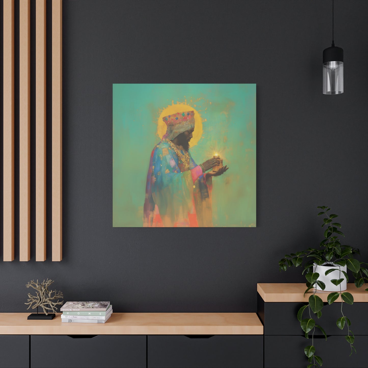 Balthazar and the Gift of Foretold Sorrow - 3 Wise Men - Gallery Wrapped Canvas - Print - Religious Art for your Home - Catholic