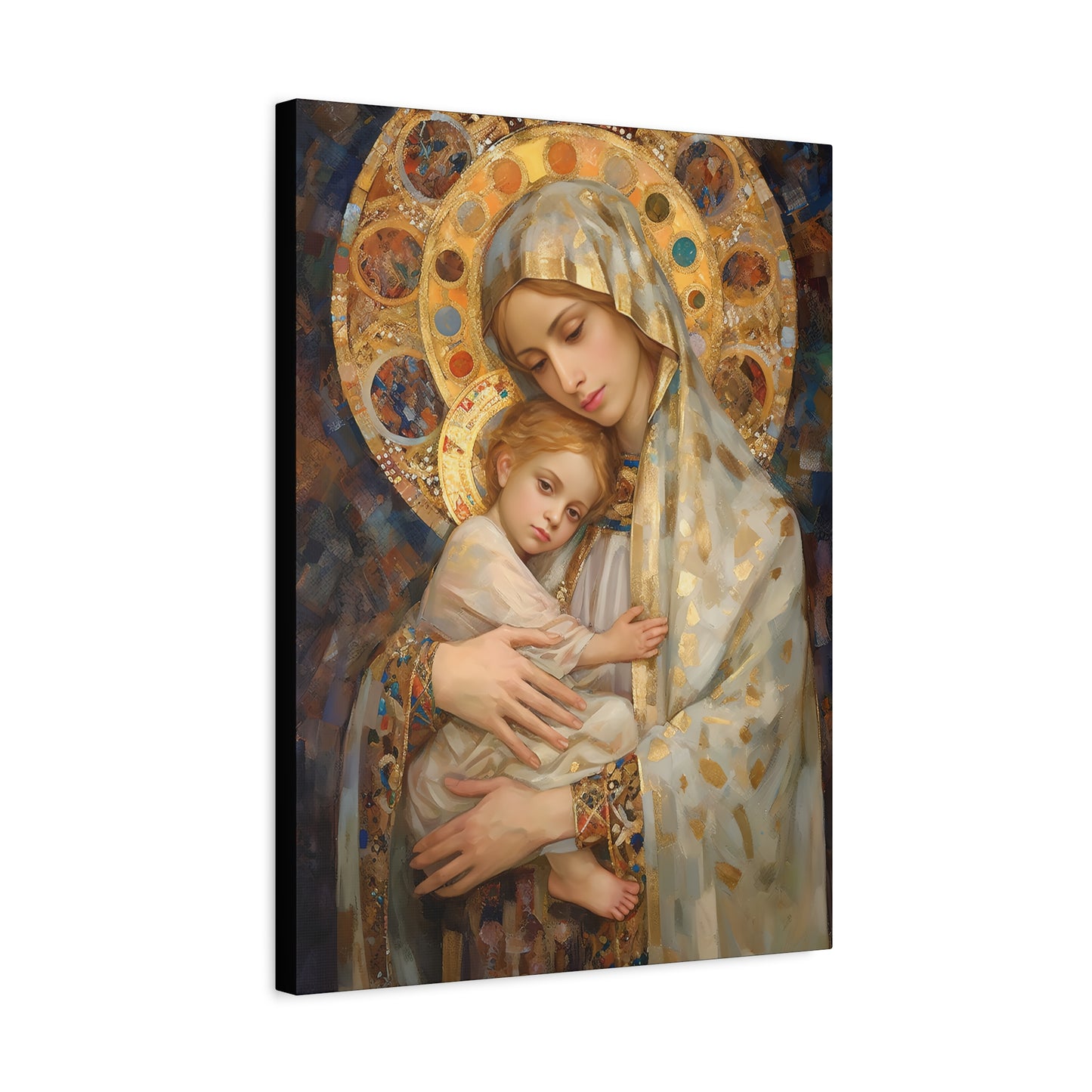 Madonna and Child - Gallery Wrapped Canvas - Sanctified Souls Print - Religious Art for your Home - The Virgin Mary and The Christ Child