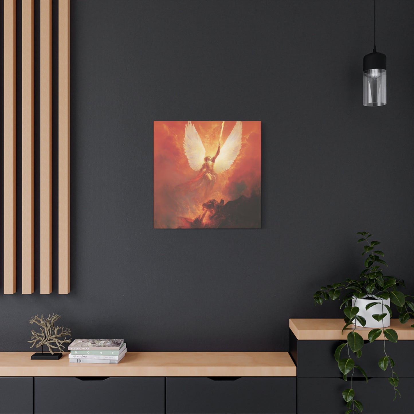 Saint Michael the Archangel - Museum Wrapped Canvas - Sanctified Souls Print - Religious Art for your Home - Angel Art - Religious