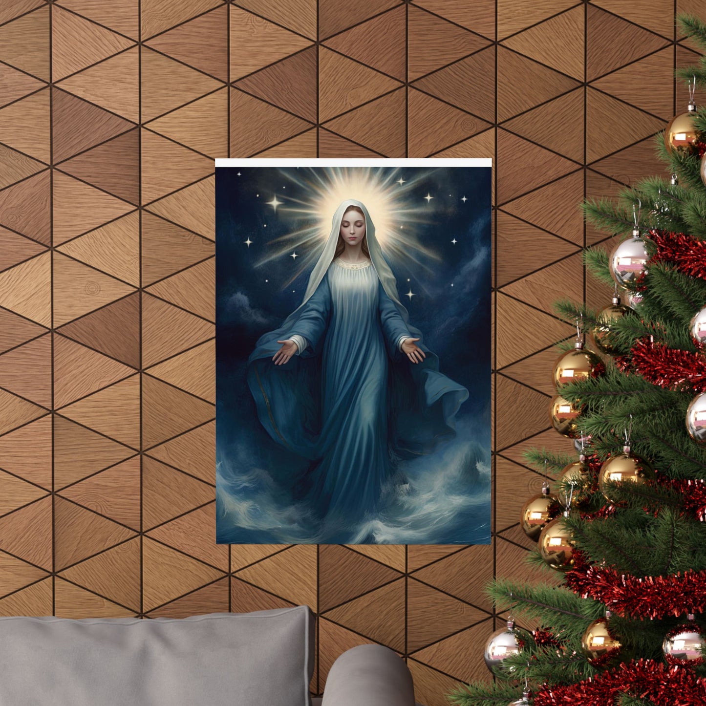 Our Lady, Star of the Sea - Sanctified Souls Print - Multiple Sizes - Premium Matte Vertical Posters - Stella Maris Print