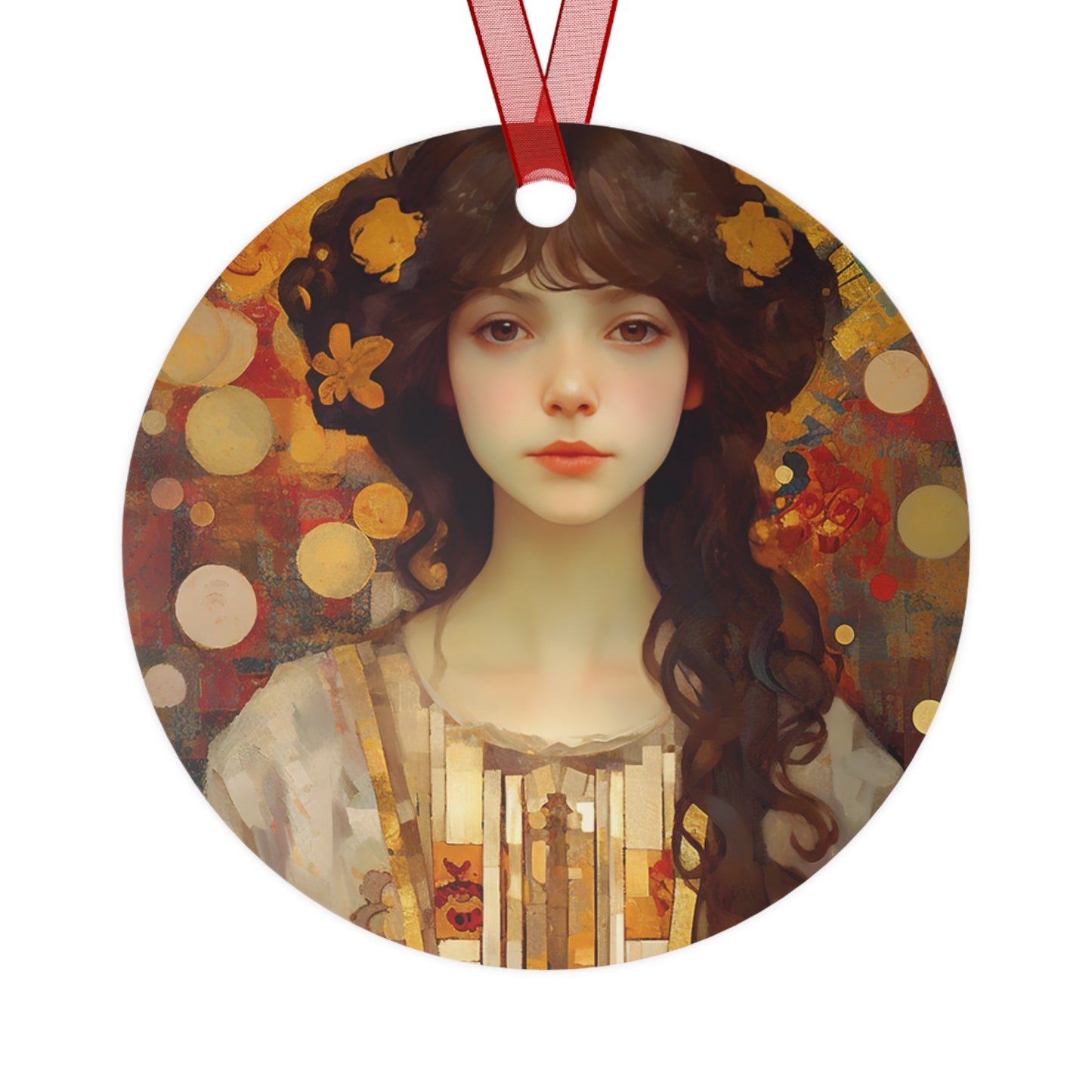 Saint Catherine of Alexandria - Religious Holiday Christmas Ornament and Keepsake - Double sided Keepsake Religious Ornament -