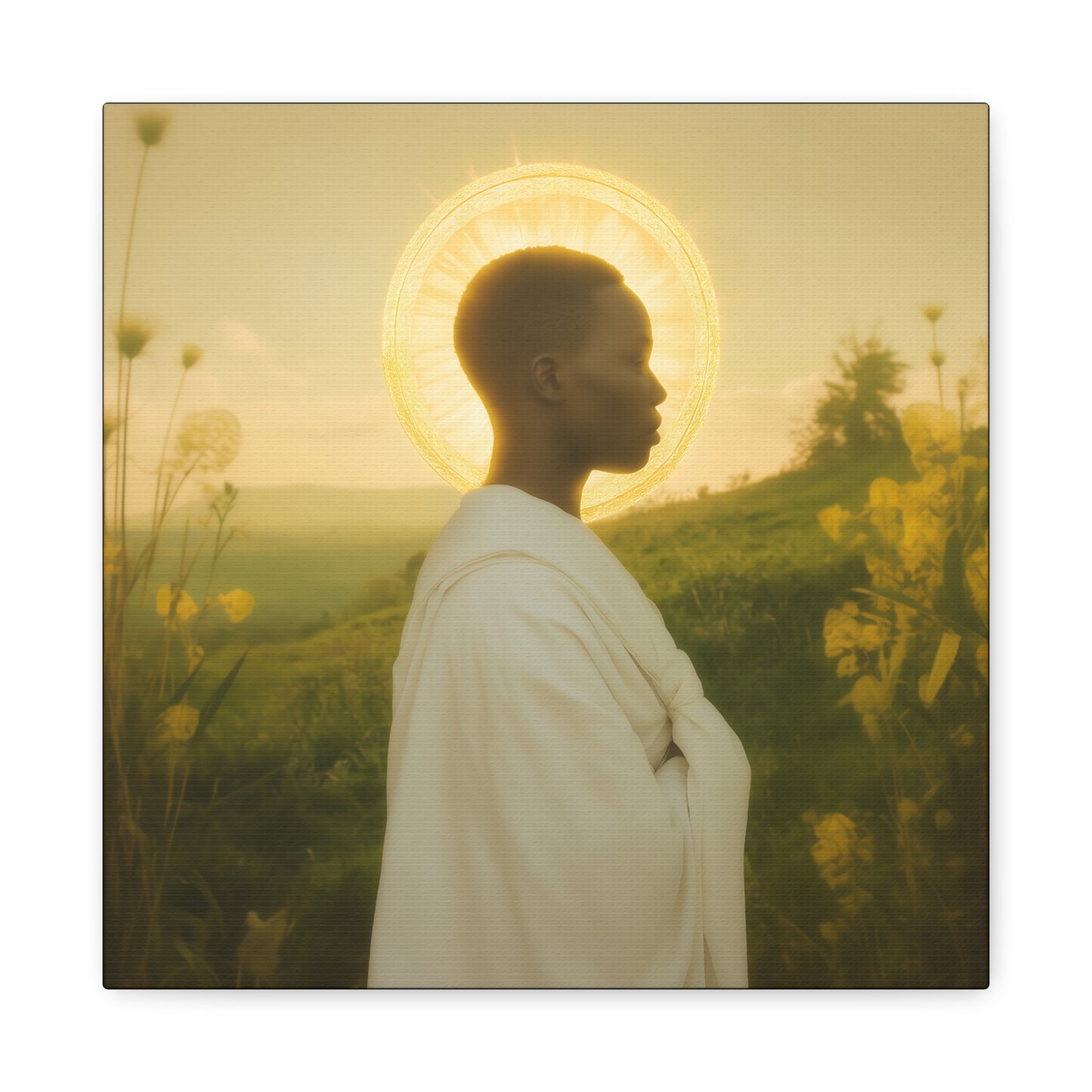 Saint Charles Lwanga - Museum Wrapped Canvas - Sanctified Souls Print - Religious Art for your Home - Catholic Patron Saint Art