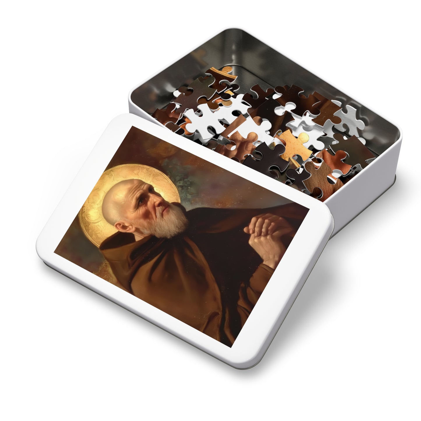 Saint Ignatius of Laconi - Puzzle & Keepsake Tin - Religious Jigsaw Puzzle (30, 110, 252, 500,1000-Piece)