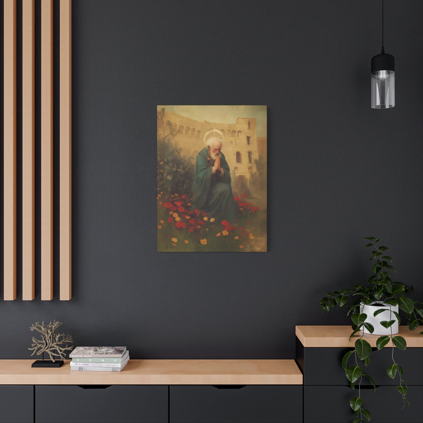 Saint Cyprian - Multiple Sizes - Catholic Home art - Museum Wrapped Canvas - Sanctified Souls Print - Catholic Martyr Art