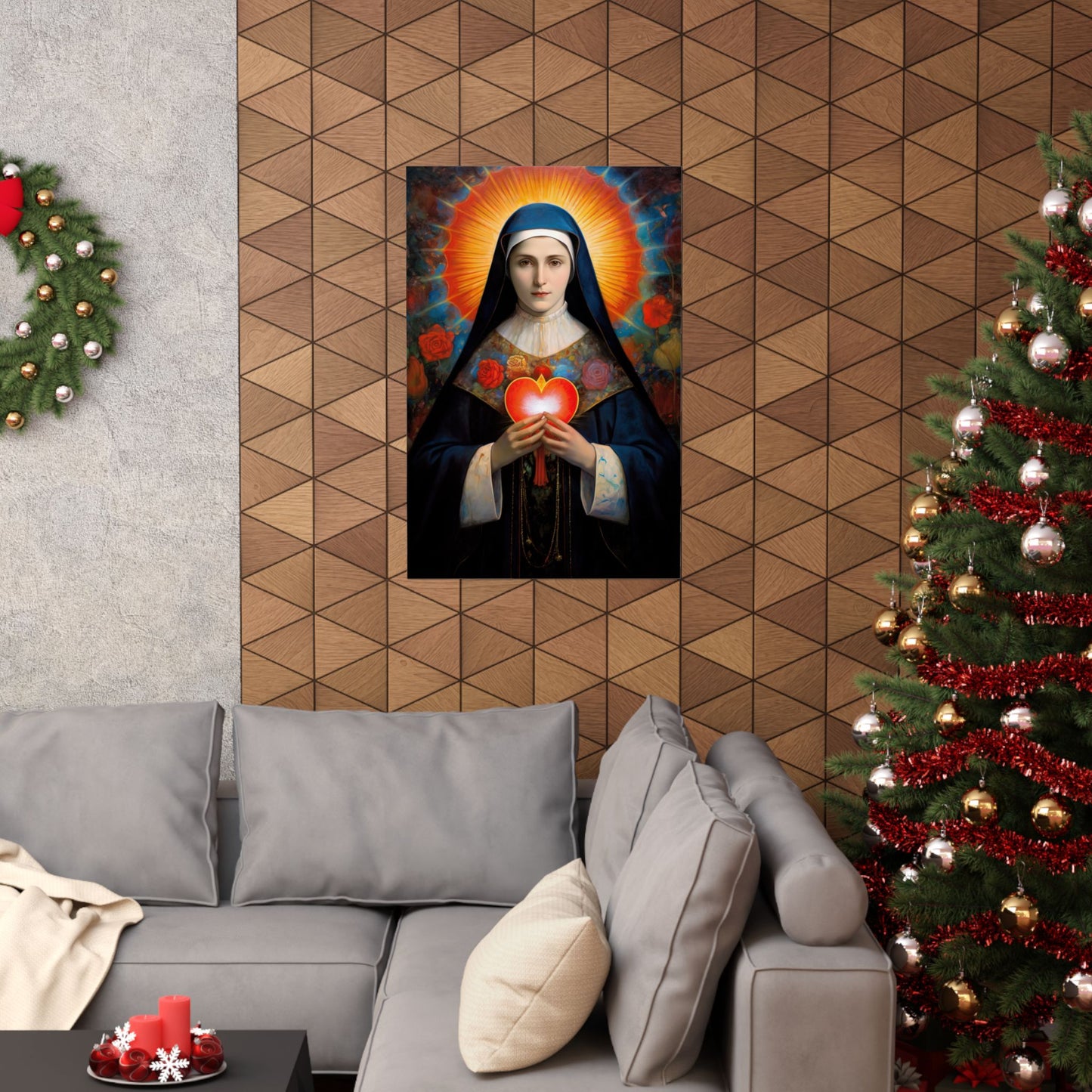 Saint Jane Frances de Chantal Print - Sanctified Souls Print - Multiple Sizes - Premium Matte Vertical Posters