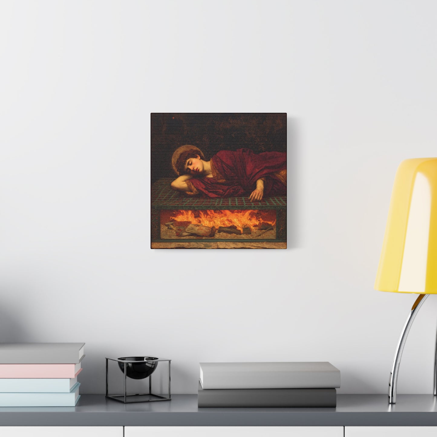 Saint Lawrence - Museum Wrapped Canvas - Sanctified Souls Print - Religious Art for your Home - Catholic Patron Saint Art