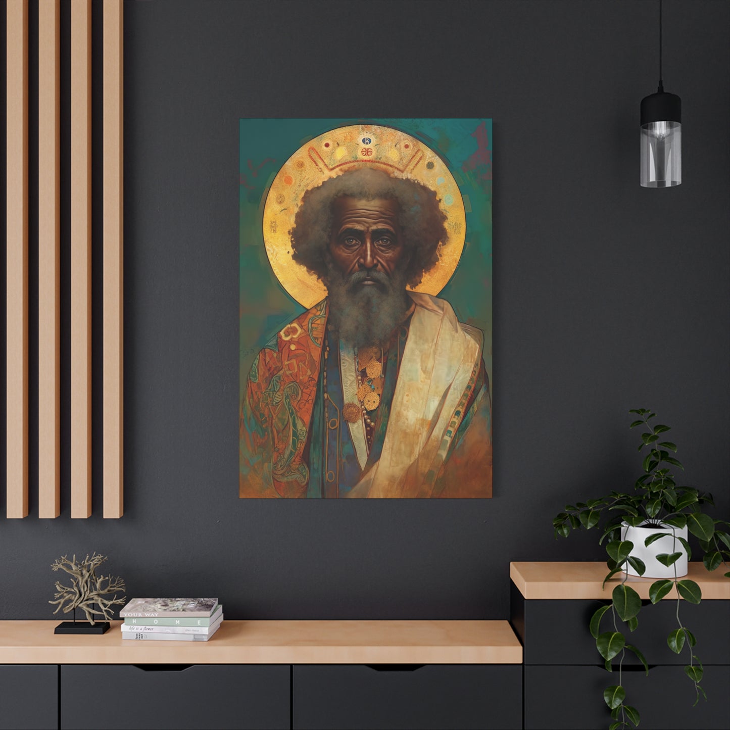Saint Moses - Museum Wrapped Canvas - Sanctified Souls Print - Religious Art for your Home