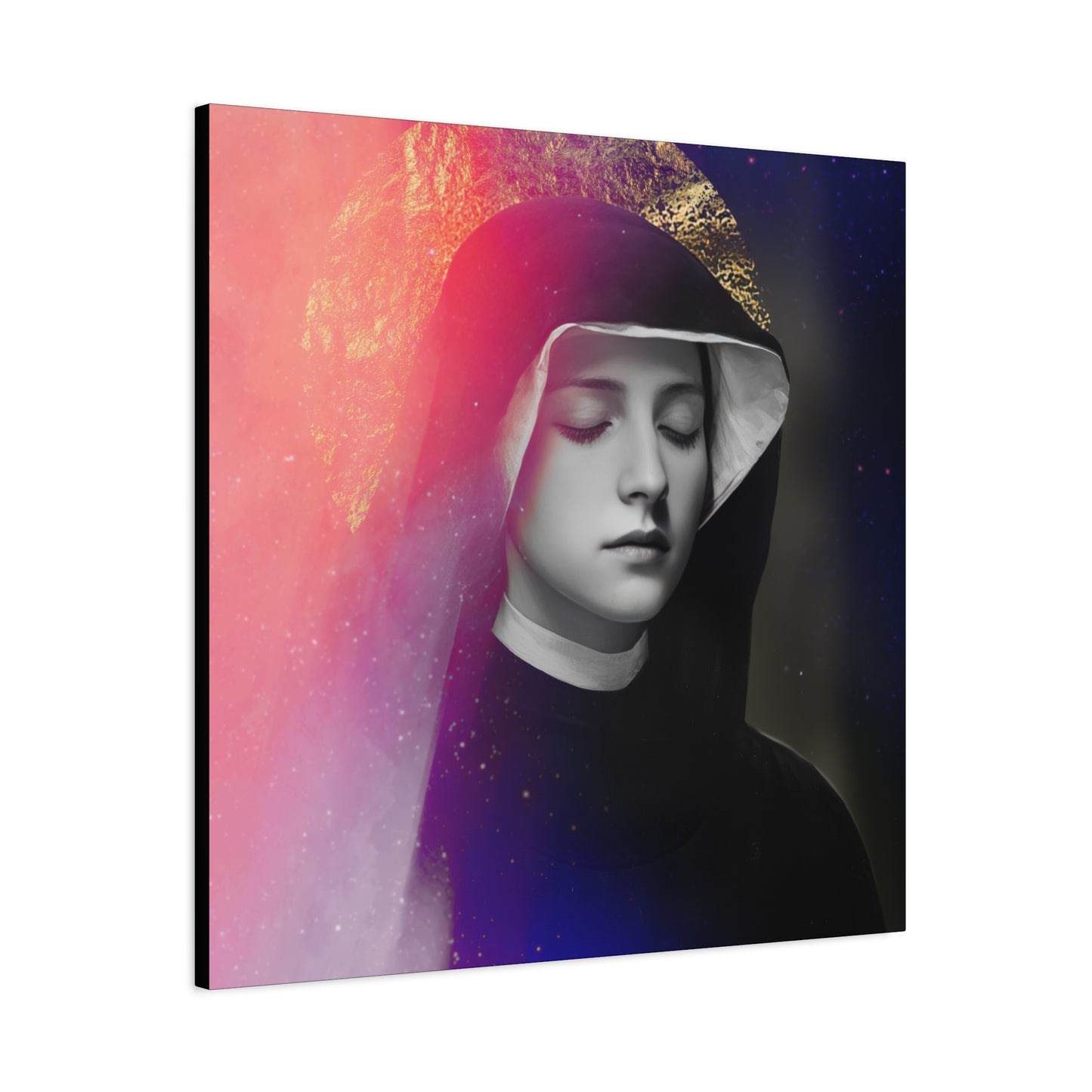 Saint Faustina Kowalska - Museum Wrapped Canvas - Sanctified Souls Print - Religious Art for your Home