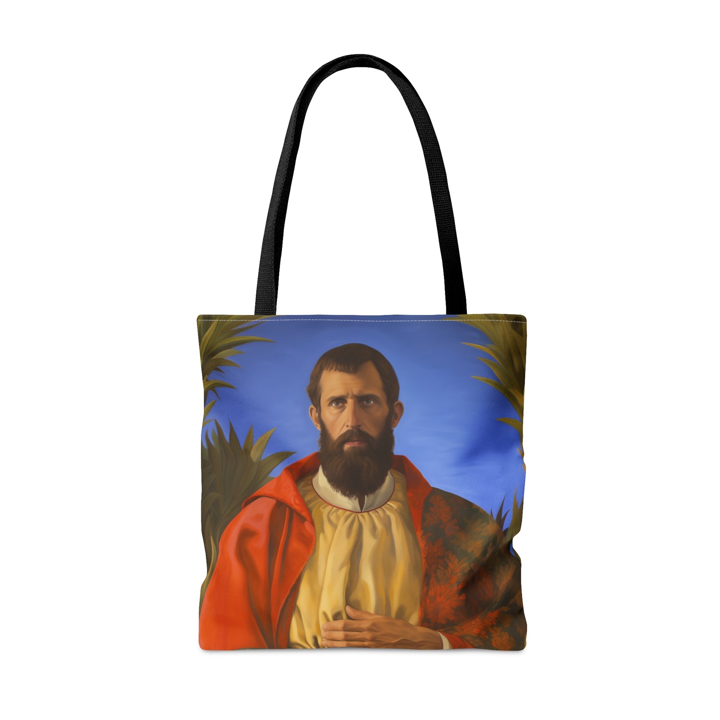 Saint Thomas the Apostle Tote Bag - Large Medium Small Faith Art Bag - Re usable Tote Purse - Double Sided - Catholic Art Bag