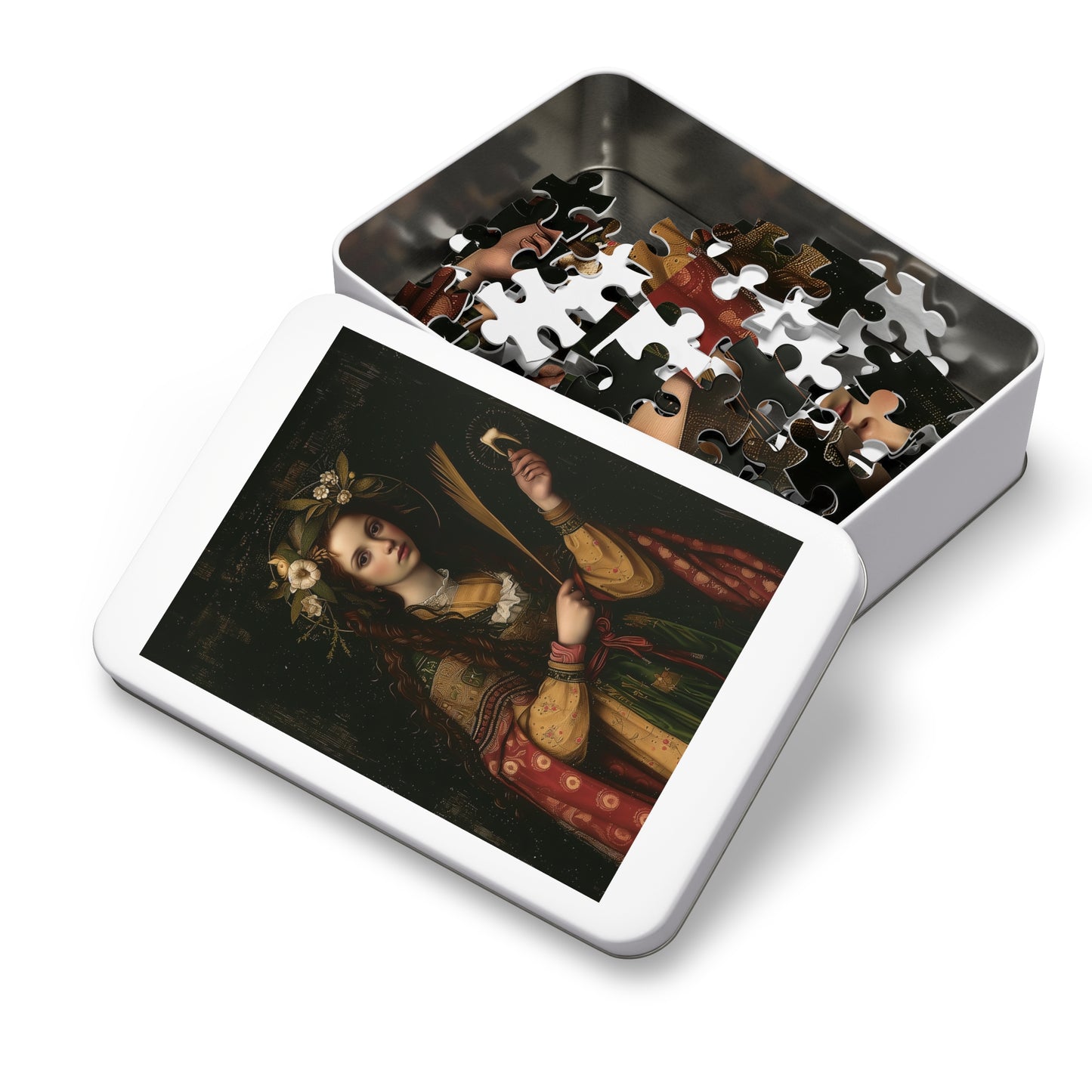 Saint Apollonia - Puzzle and Keepsake Tin - Religious (30, 110, 252, 500,1000) - Religious Catholic Puzzle Art
