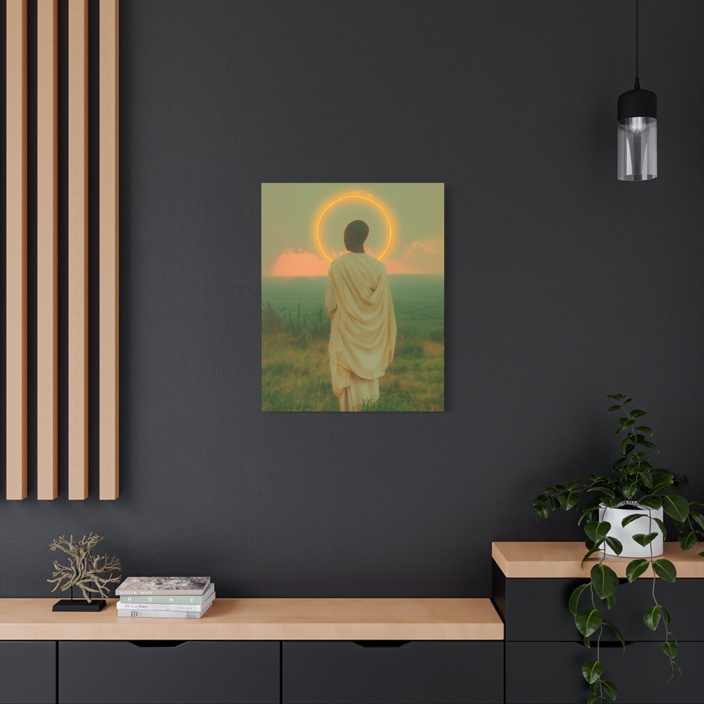 Saint Charles Lwanga - Museum Wrapped Canvas - Sanctified Souls Print - Religious Art for your Home - Catholic Patron Saint Art