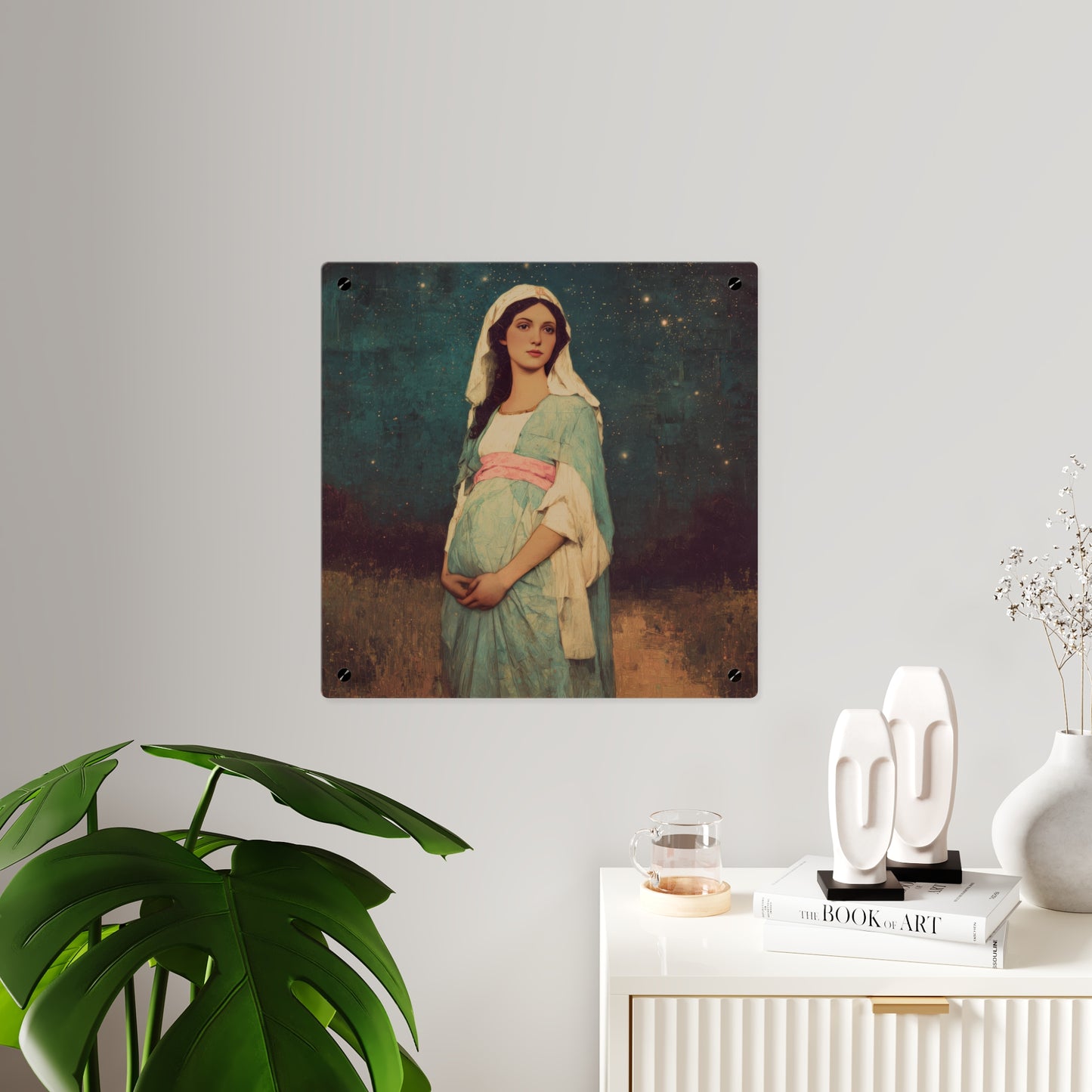 Our Lady of 'O' - Our Lady of Expectation - Mother Mary - Marian Art - Wall Art Panel - Ready to Hang Acrylic Print - Catholic Art