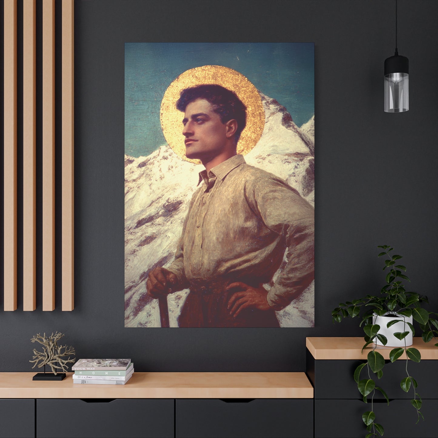 Saint Pier Giorgio Frassati - Museum Wrapped Canvas - Sanctified Souls Print - Religious Art for your Home - Catholic Patron Saint Art