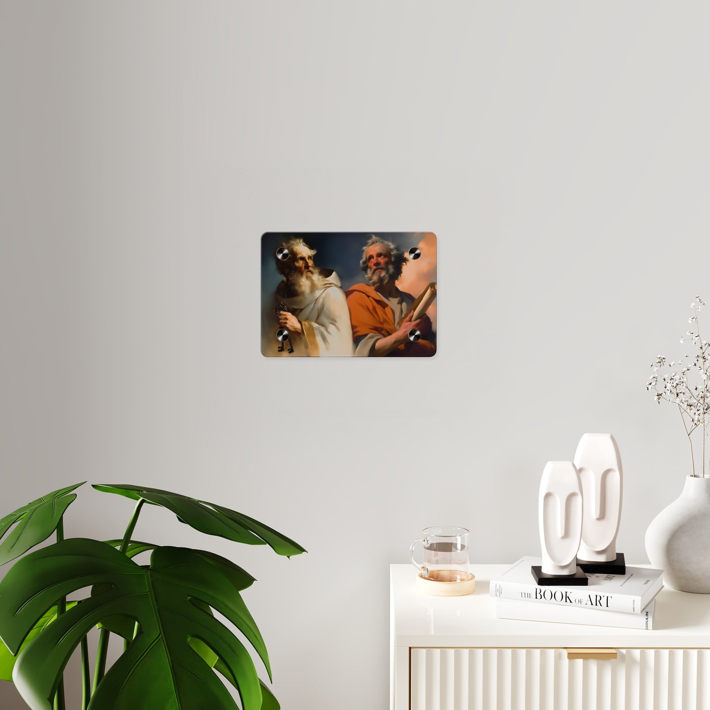 Saint Peter and Saint Paul Acrylic Wall Art Panel - Ready to Hang Acrylic Print - Apostle Art - Catholic Saint Art