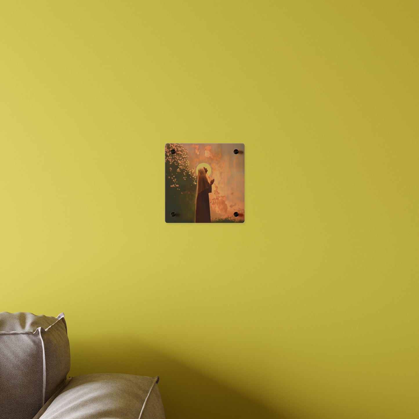 Saint Monica Wall Art Panel - Ready to Hang Acrylic Print - Catholic Saint Art - Patron Saint Print - No Frame needed