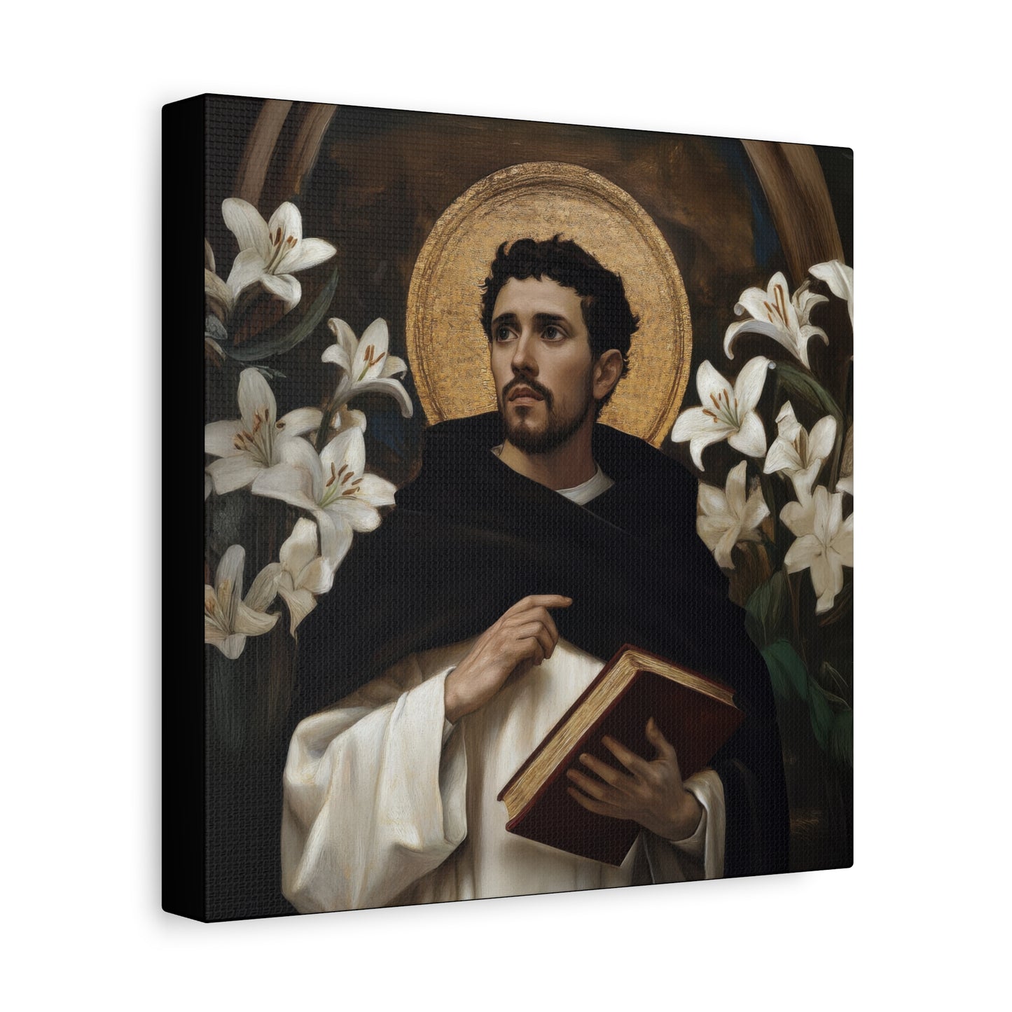 Saint Dominic - Museum Wrapped Canvas - Sanctified Souls Print - Religious Art for your Home - Catholic Patron Saint Art