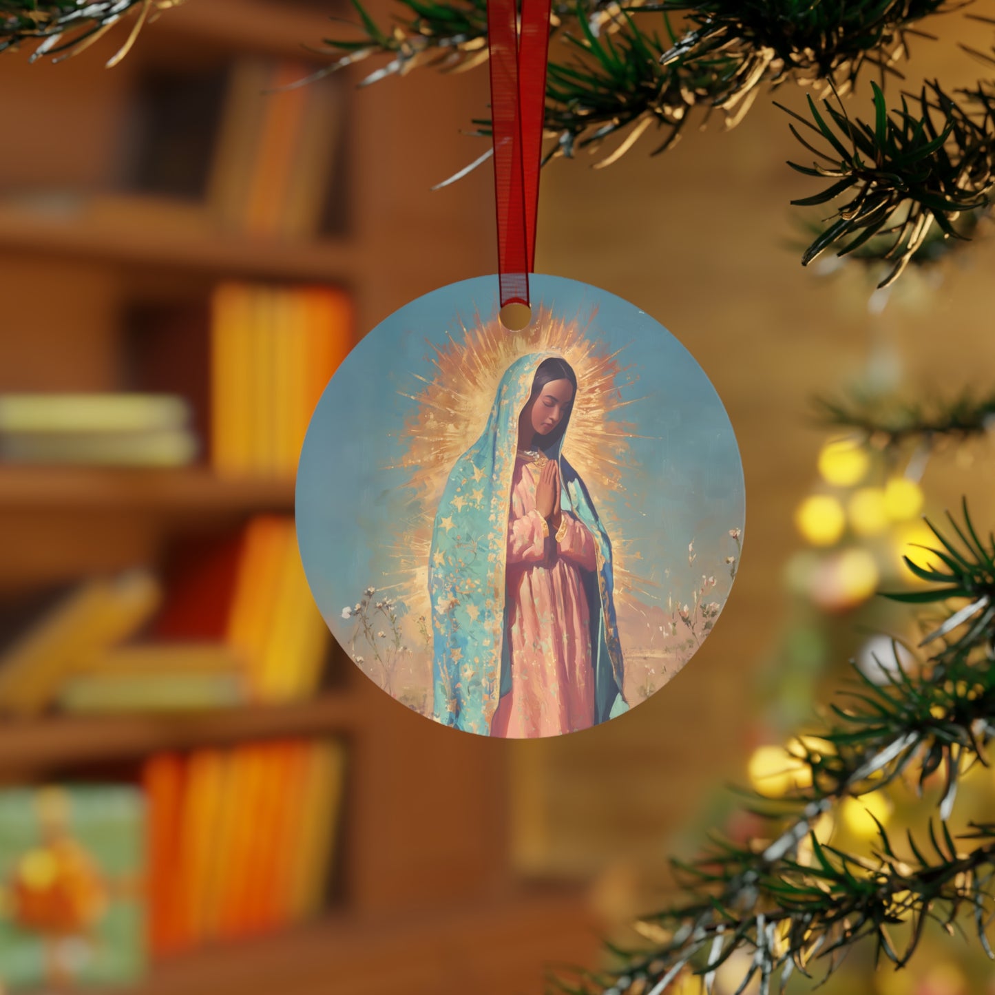 Our Lady of Guadalupe - Metal Ornament - Religious Holiday Christmas Ornament and Keepsake