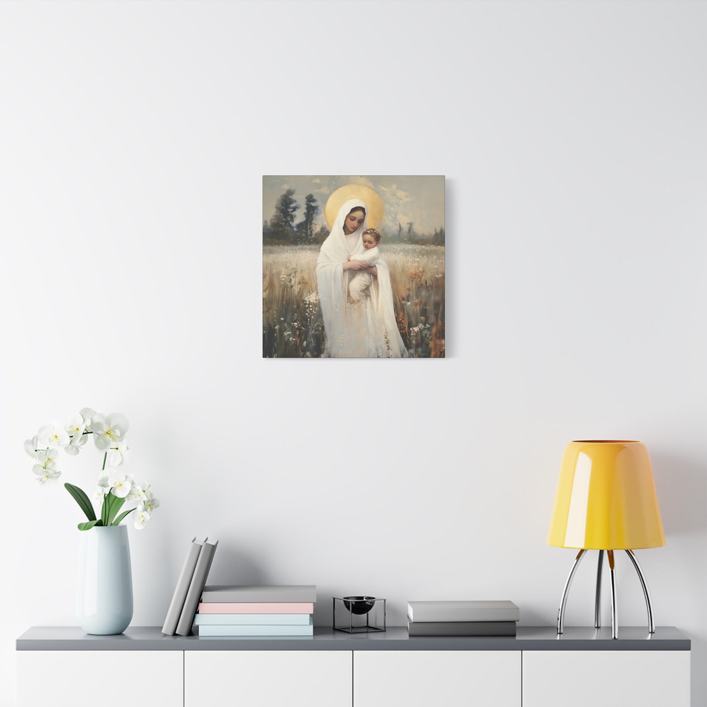 Our Lady of the Prairie - Multiple Sizes - Catholic Home art - Museum Wrapped Canvas - Sanctified Souls Print