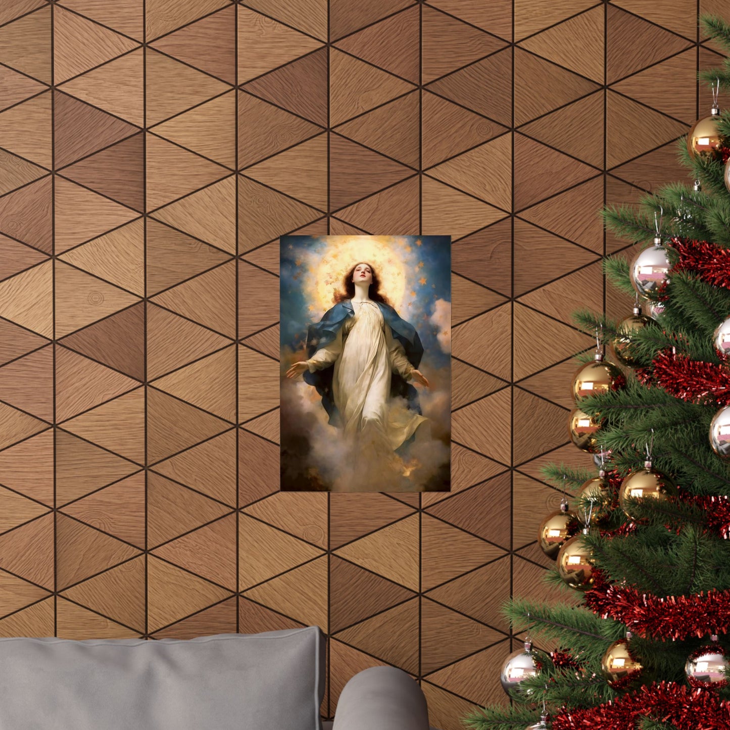 The Assumption of Mary Print - Sanctified Souls Print - Multiple Sizes - Premium Matte Vertical Posters