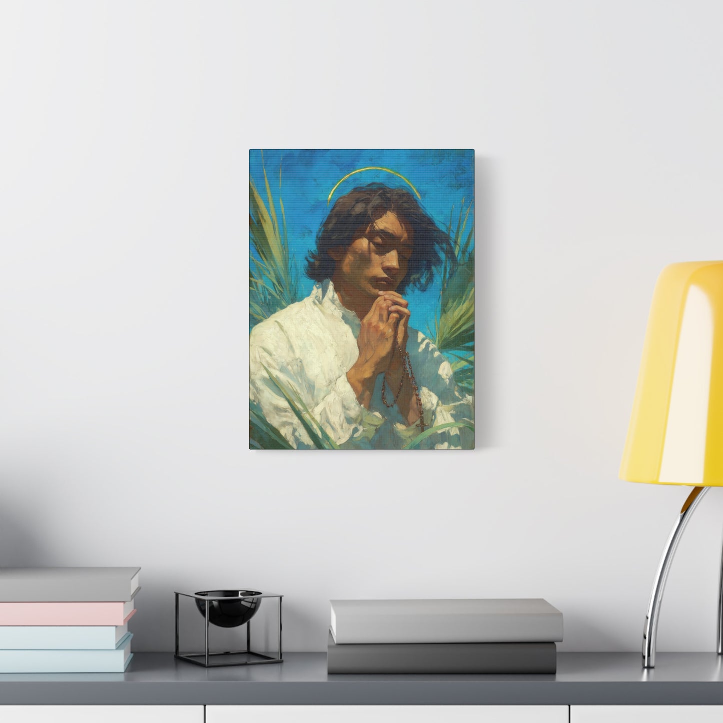 Saint Lorenzo Ruiz - Multiple Sizes - Catholic Home art - Museum Wrapped Canvas - Sanctified Souls Print - Catholic Martyr Art