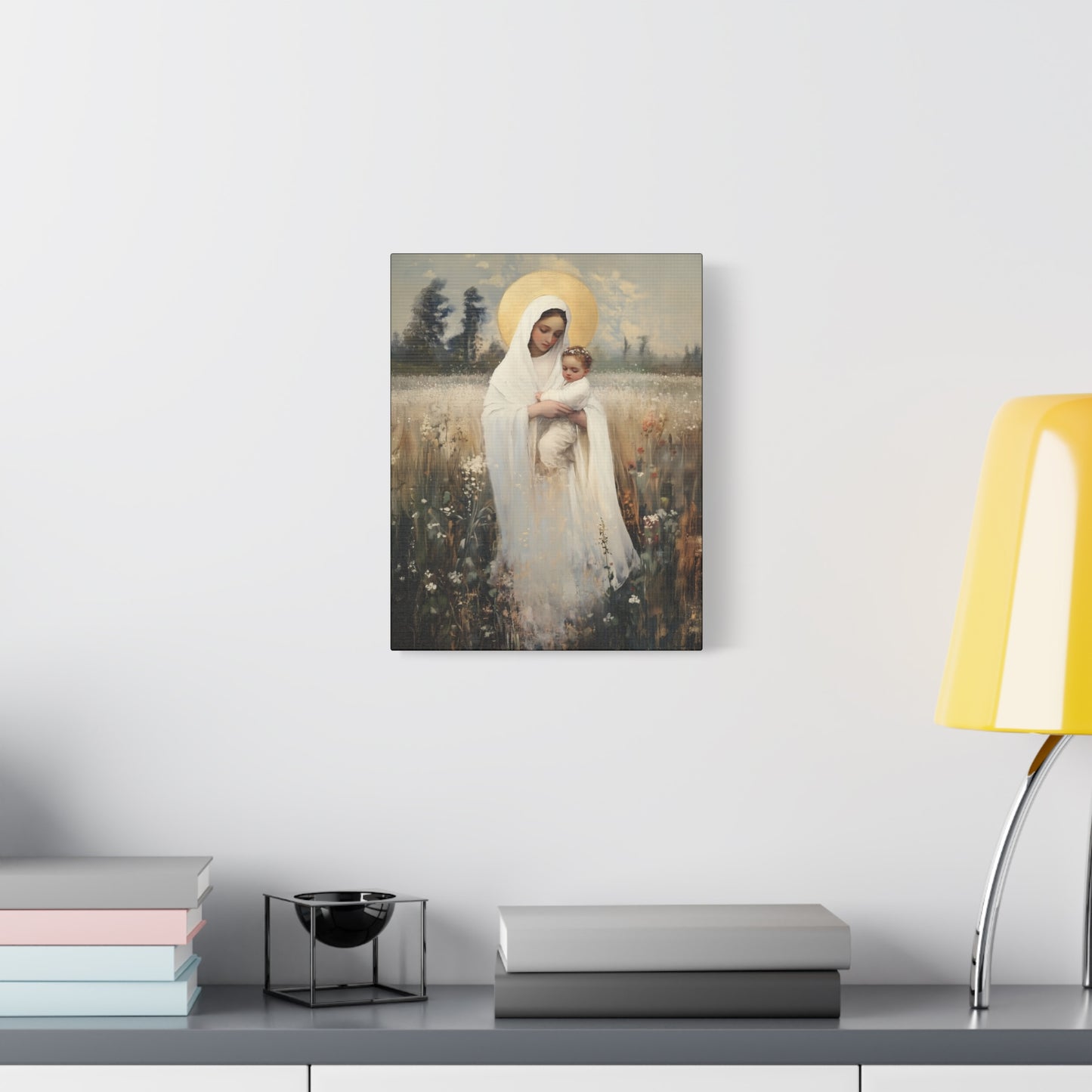 Our Lady of the Prairie - Multiple Sizes - Catholic Home art - Museum Wrapped Canvas - Sanctified Souls Print
