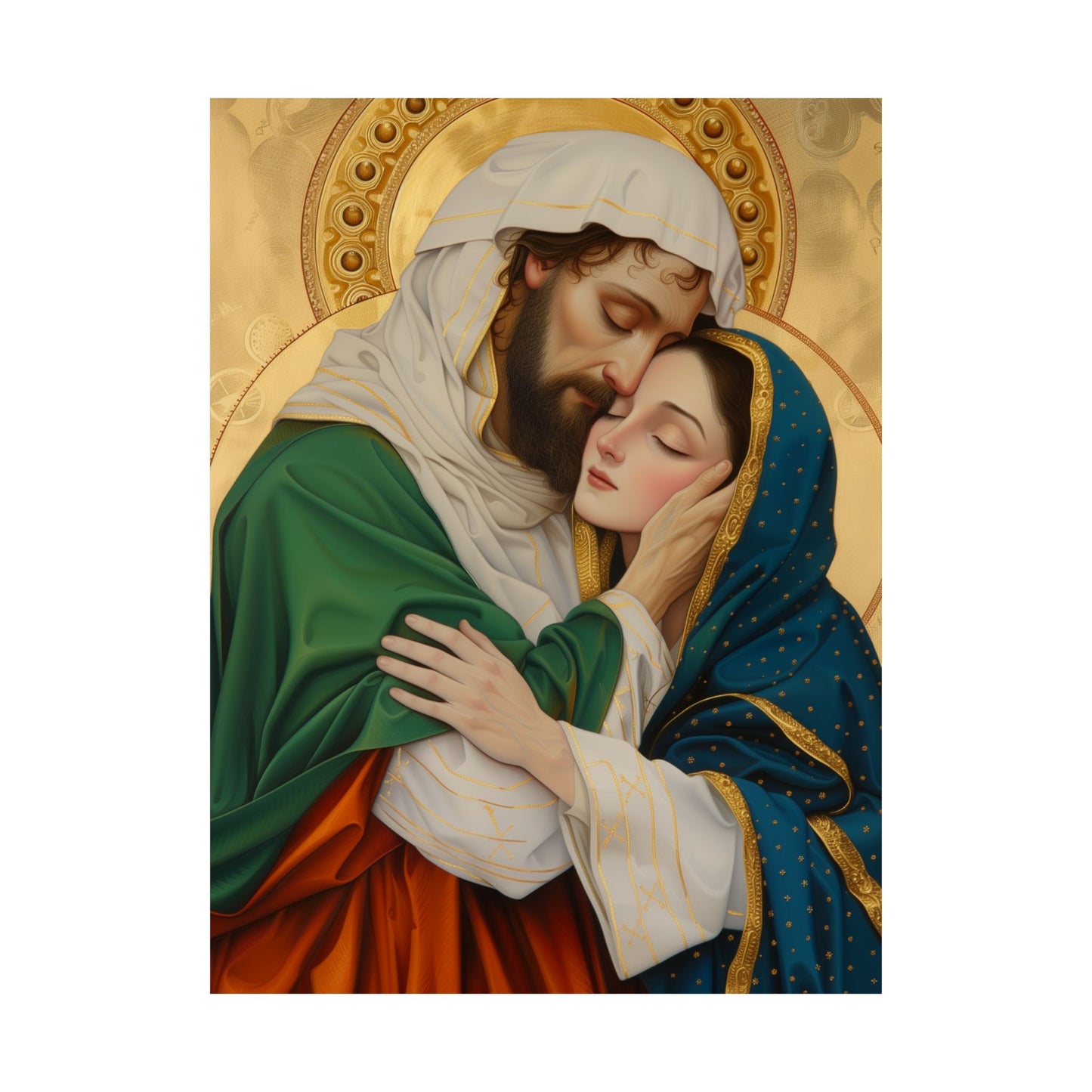 Saints Aquila and Priscilla - Sanctified Souls Print - Multiple Sizes - Premium Matte Vertical Posters - Catholic Art for the home