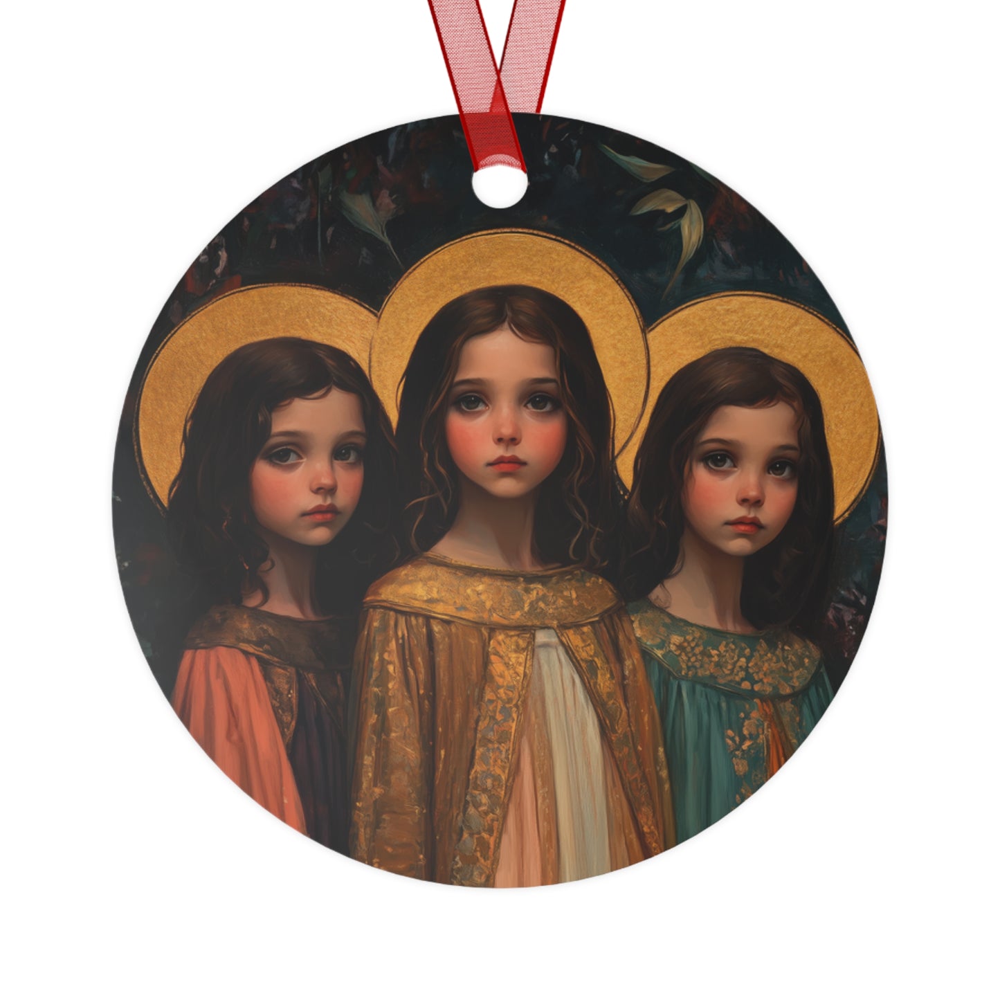 Saints Faith, Hope and Charity - Ornament - Religious Holiday Christmas Ornament and Keepsake - Double sided