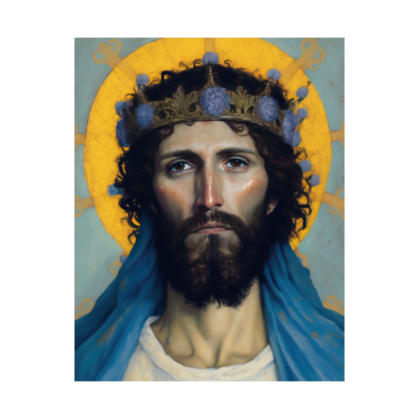 Portrait of Christ our Lord - Print - Sanctified Souls Print - Multiple Sizes - Premium Matte Vertical Posters - Christ our Lord Print