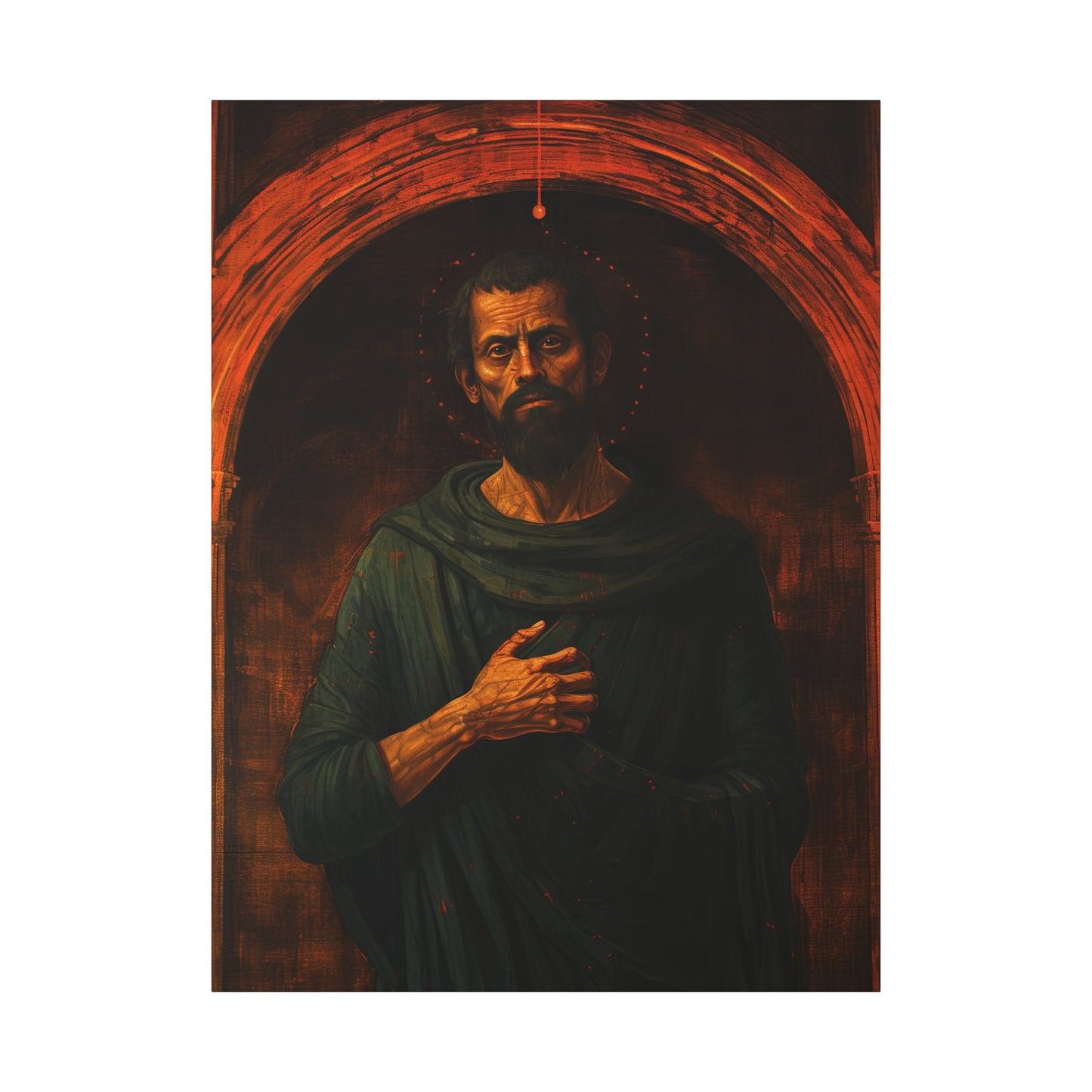 Saint Bartholomew Canvas Print - Multiple Sizes - Catholic Home art - Museum Wrapped Canvas - Sanctified Souls Print