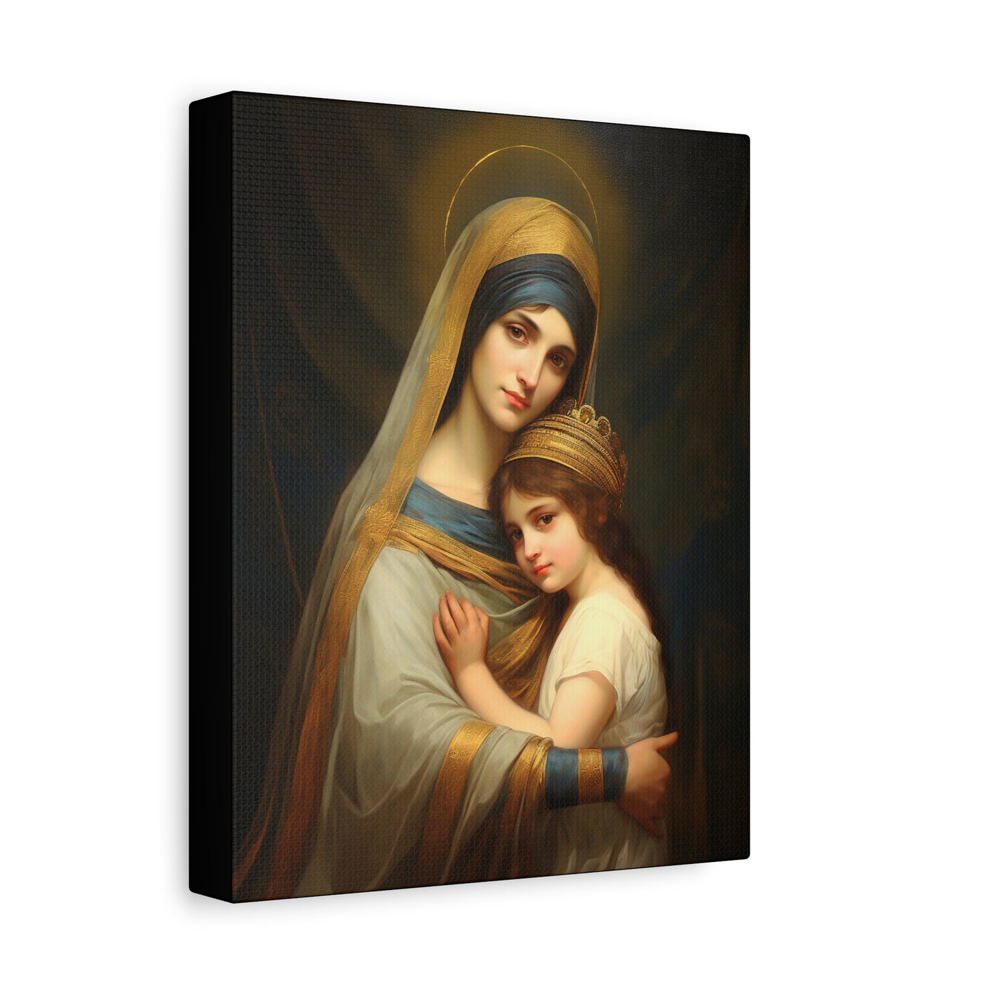 Saint Anne mother of Mary the Blessed Virgin - Museum Wrapped Canvas - Sanctified Souls Print - Religious Art for your Home