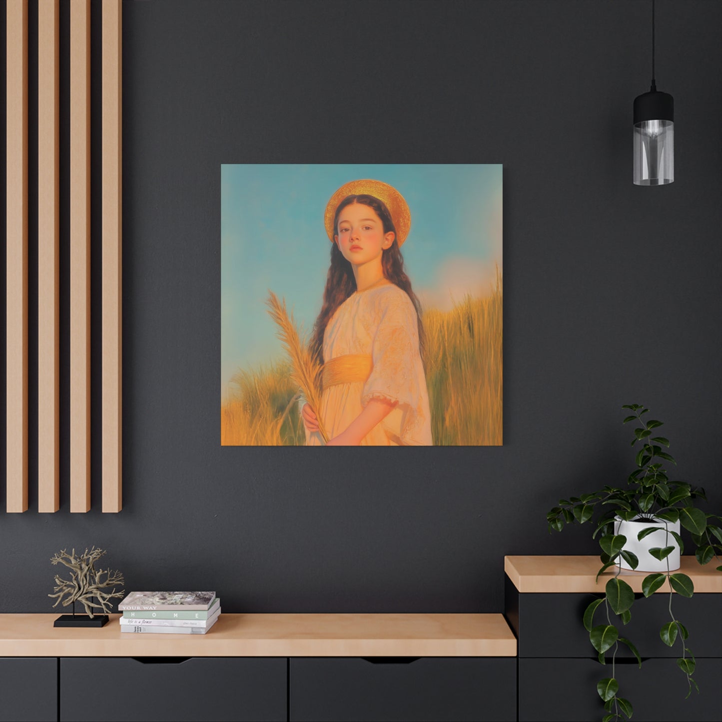 Saint Faith - Multiple Sizes - Catholic Home art - Museum Wrapped Canvas - Sanctified Souls Print - Martyr Saint
