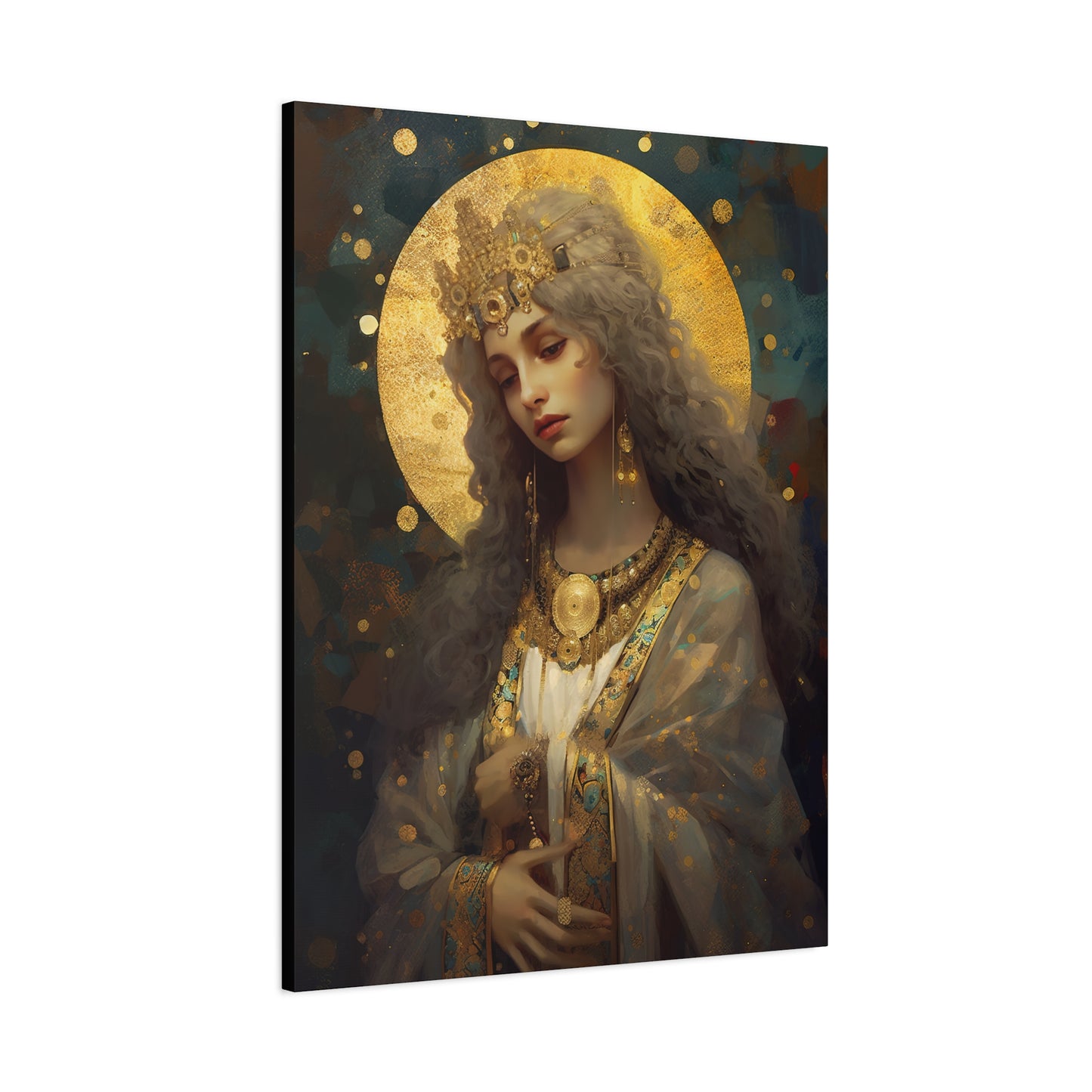 Saint Catherine of Alexandra - Museum Wrapped Canvas - Sanctified Souls Print - Religious Art for your Home