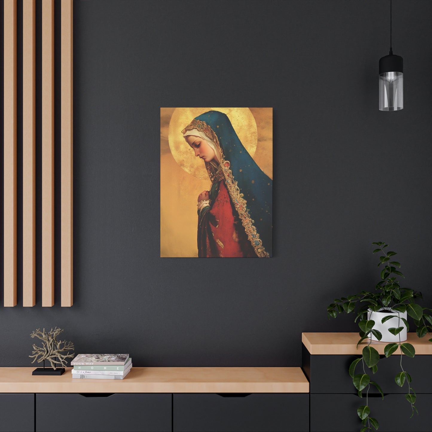 Our Lady of Mercy / Our Lady of Ransom - Multiple Sizes - Catholic Home art - Museum Wrapped Canvas - Sanctified Souls Print - Mother Mary