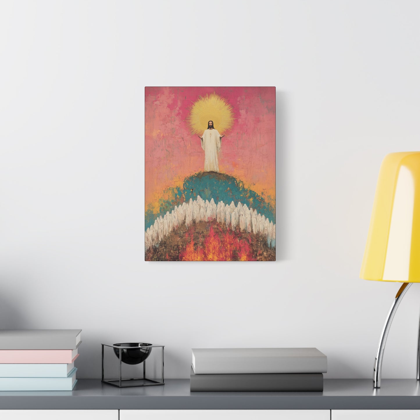 Light Pierced the Abyss - Museum Wrapped Canvas - Sanctified Souls Print - Religious Art for your Home