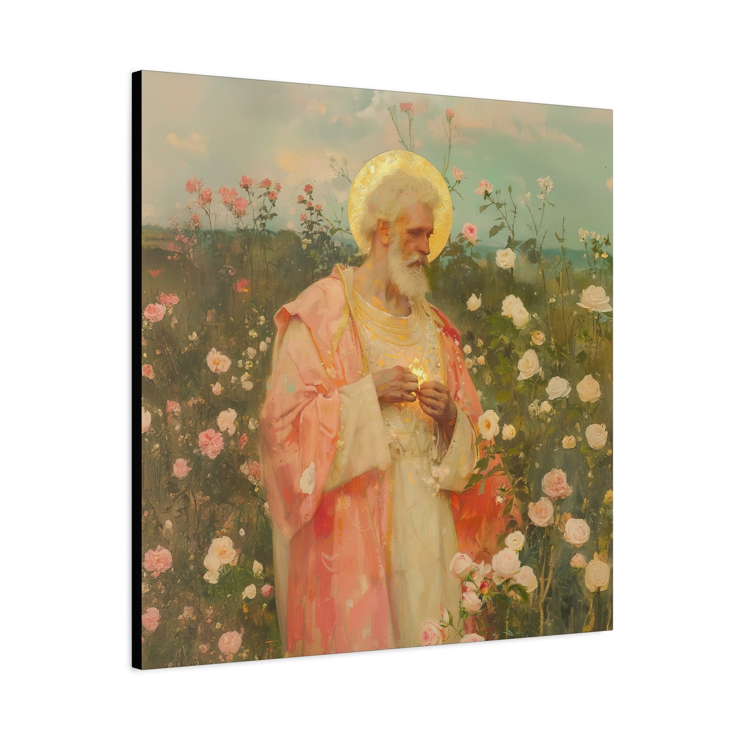 Saint Valentine - Multiple Sizes - Catholic Home art - Museum Wrapped Canvas - Sanctified Souls Print - Catholic Saint Art