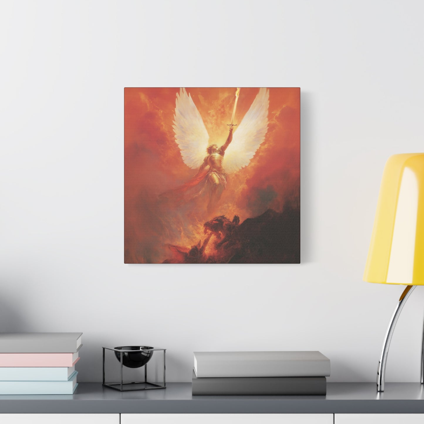 Saint Michael the Archangel - Museum Wrapped Canvas - Sanctified Souls Print - Religious Art for your Home - Angel Art - Religious