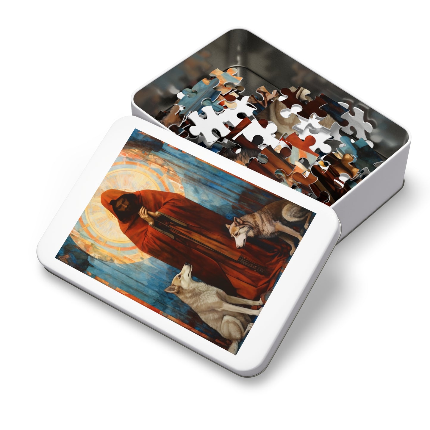 Saint Aibhe - Puzzle and Keepsake Tin - Religious Jigsaw Puzzle (30, 110, 252, 500,1000-Piece) - Religious Puzzle
